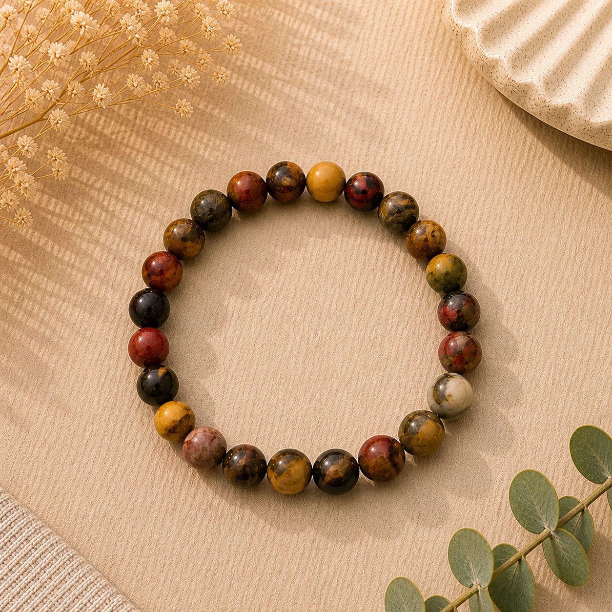 Picasso Jasper Stretch Bracelet – Creativity, Strength & Emotional Clarity