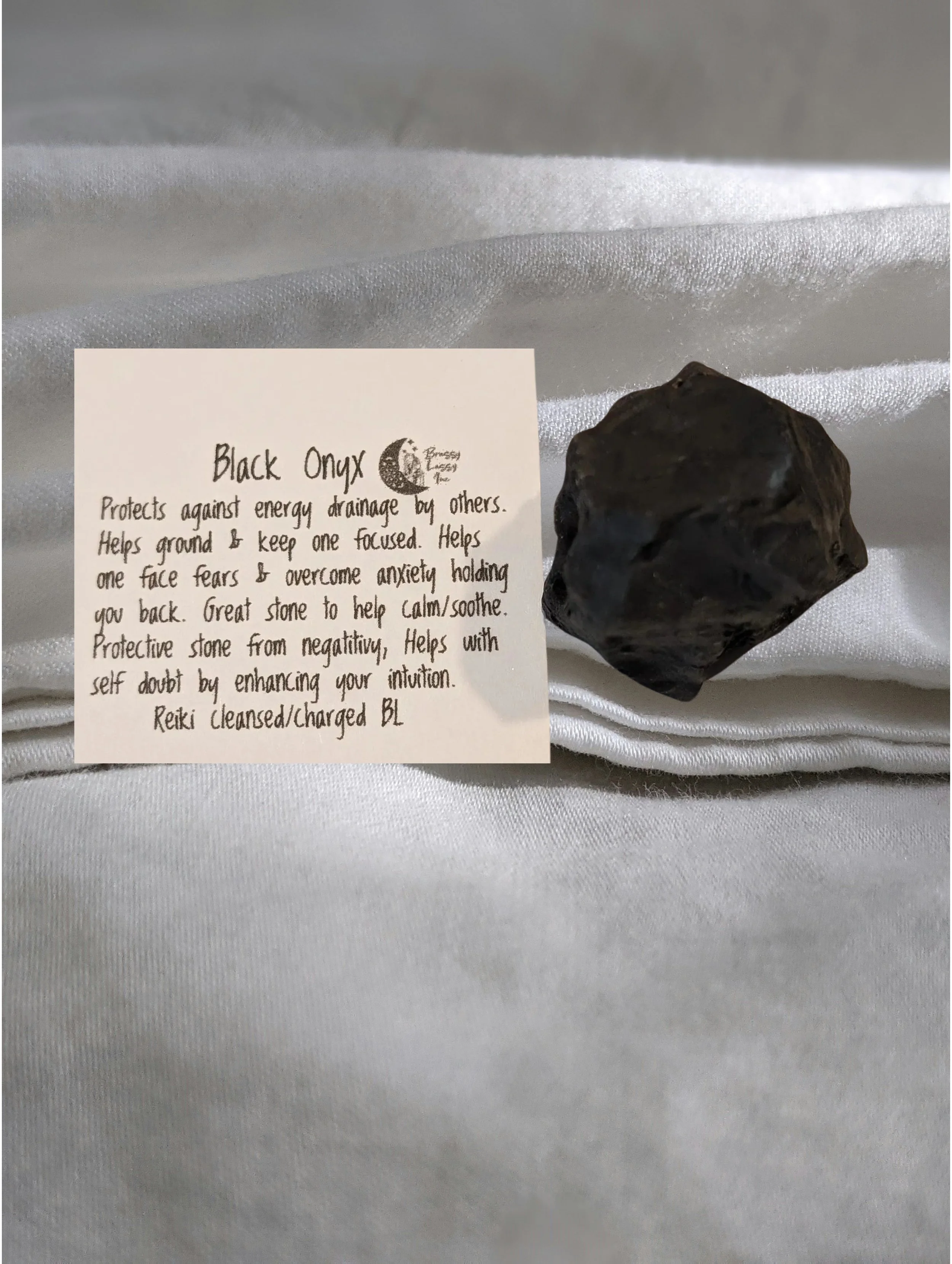 Black Onyx Raw-Grounding • Protection • Strength • Focus • Balance