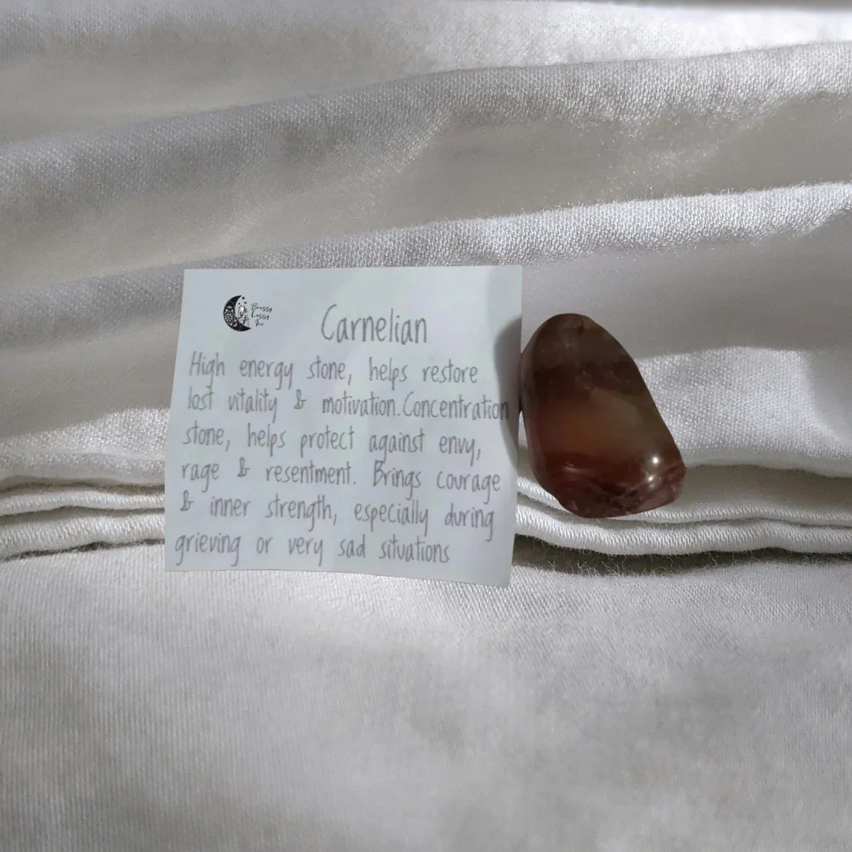 Carnelian – • Courage • Joy • Creativity