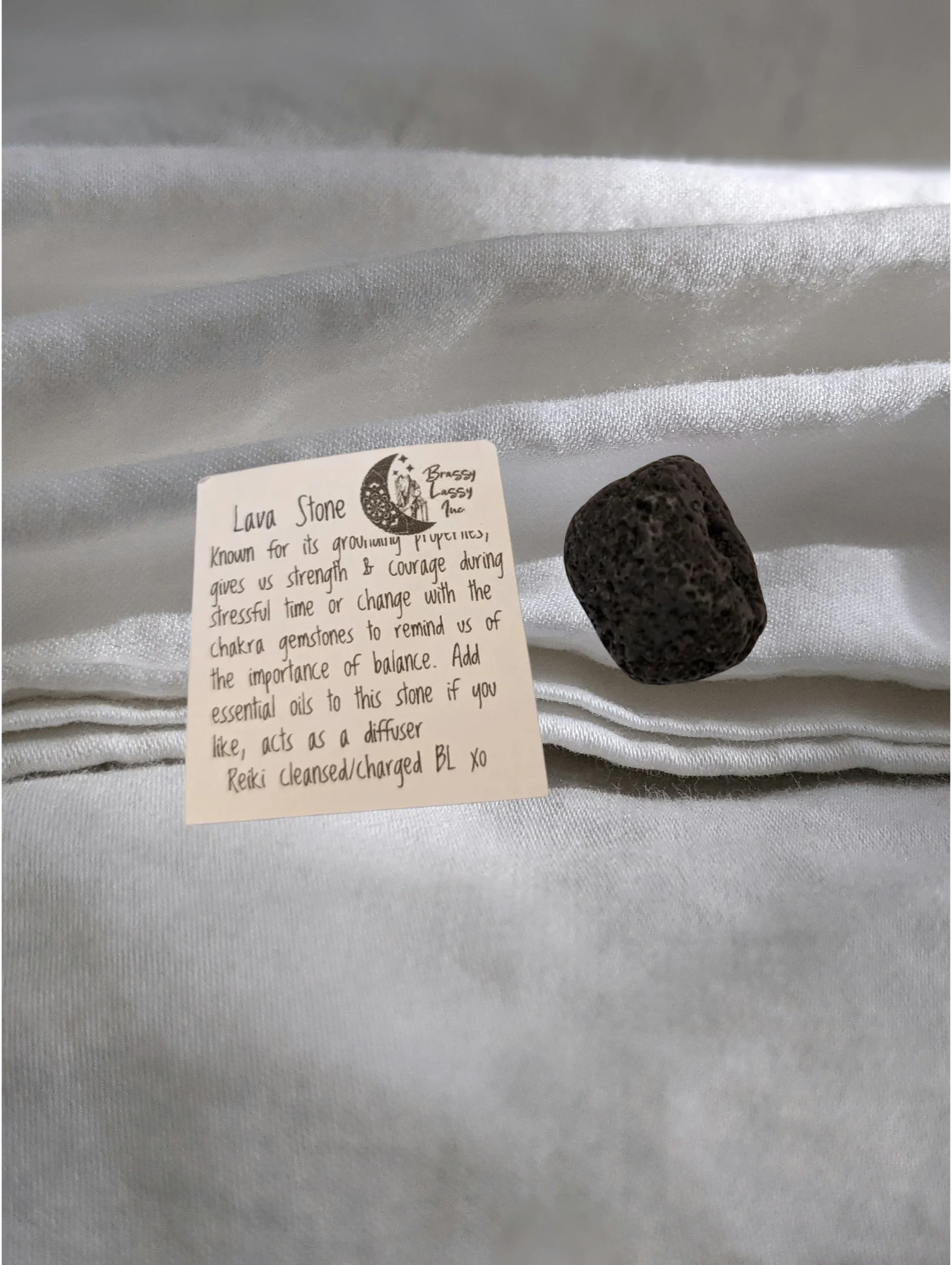 Lava Stone • Grounding • Strength • Stability • Aromatherapy