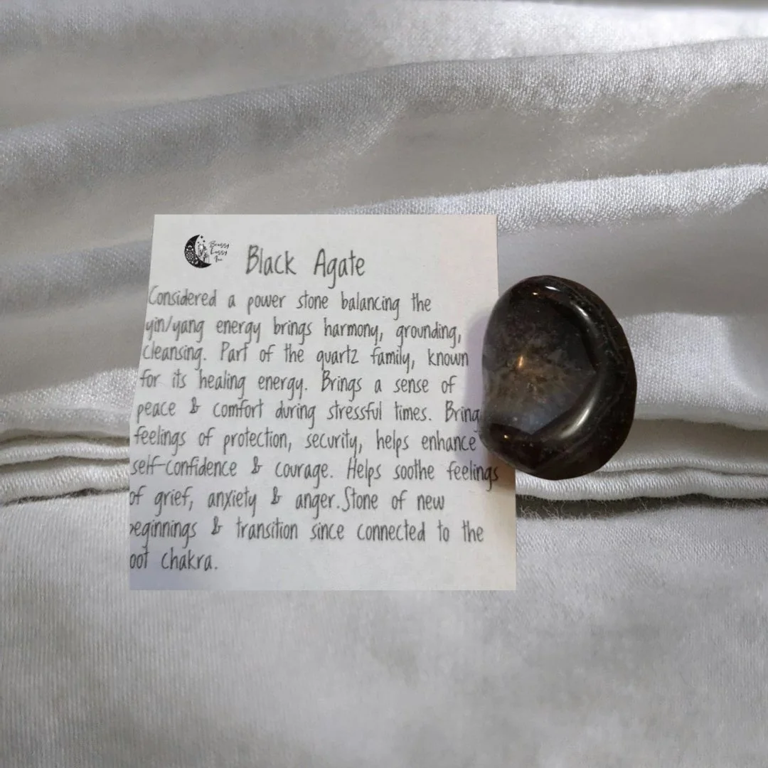 Black Agate • Grounding • Protection • Balance