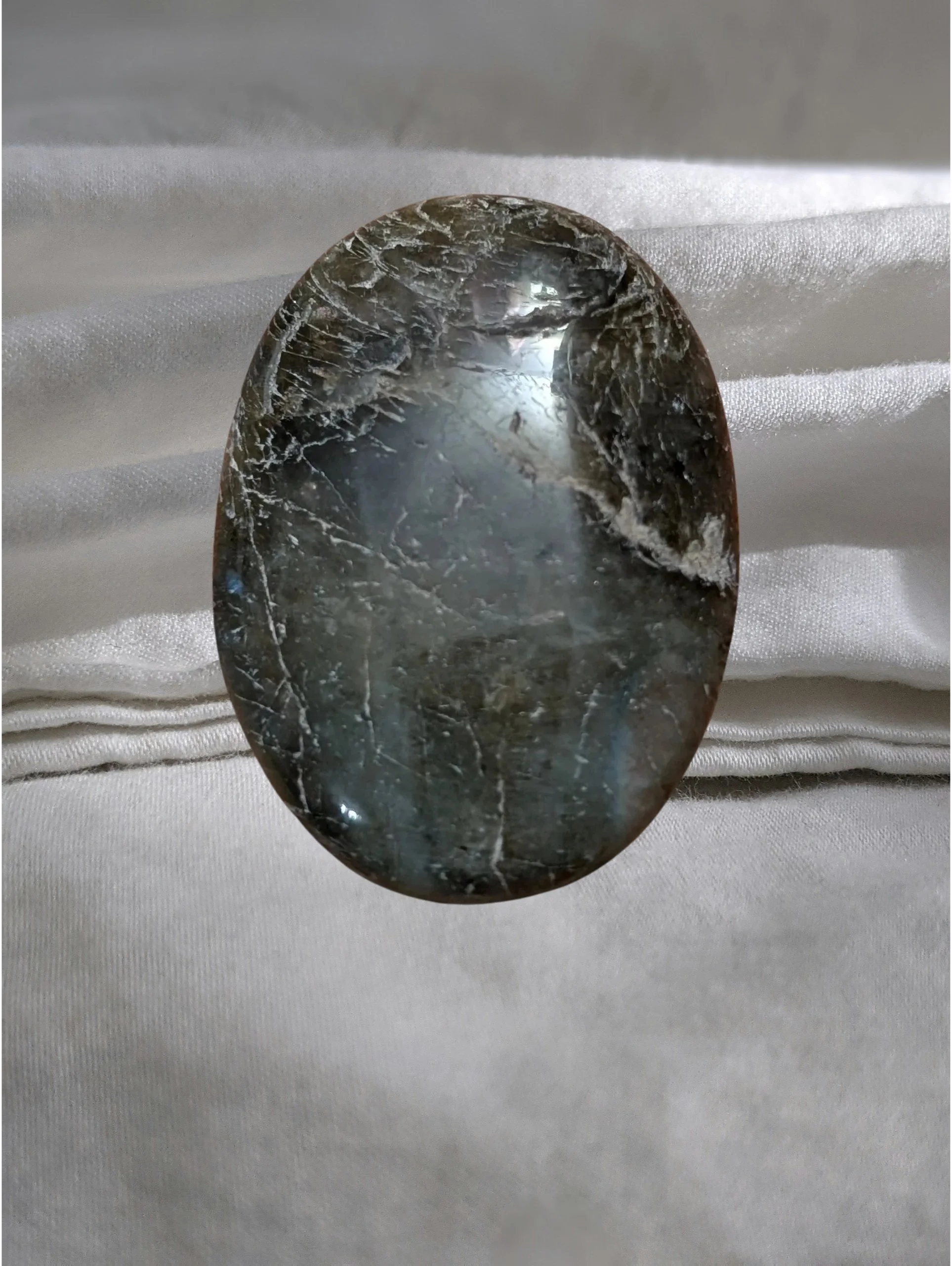 🪨✨🖤 Labradorite Worry Stone 🖤✨🪨  🔮🛡️ Intuition • Protection • Calm Focus • Transformation • Grounded Magic 🌙⚡
