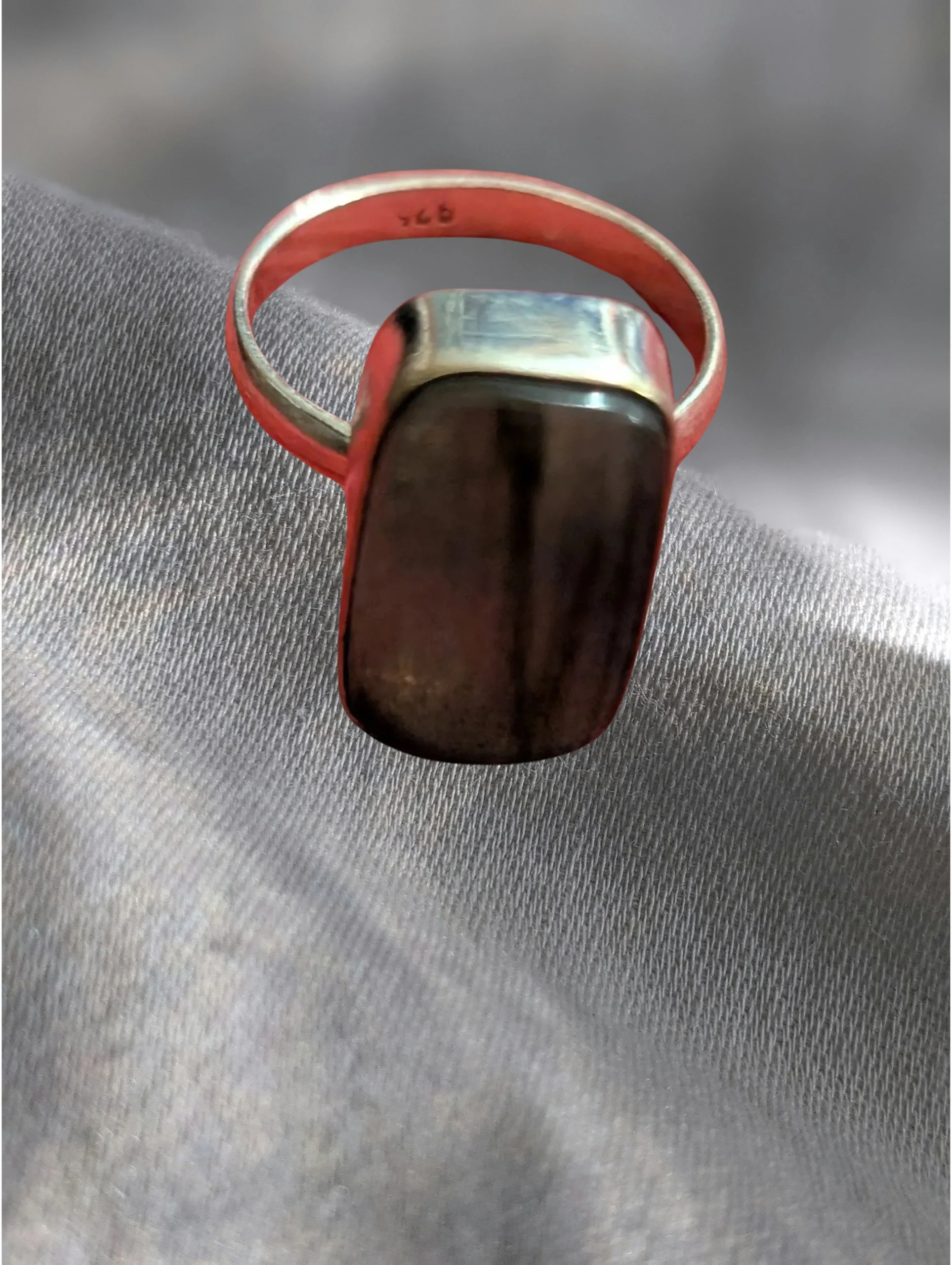 🌌✨ Labradorite Elongated Cushion Sterling Silver Ring – Size 8  Intuition • Protection • Clarity • Transformation ✨🌌