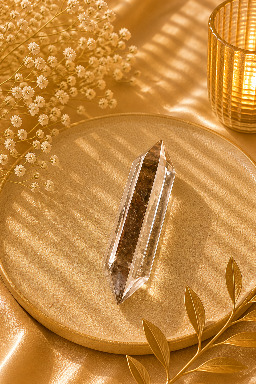 Double Terminated Quartz Point up to 2.5" – Flow & Focus