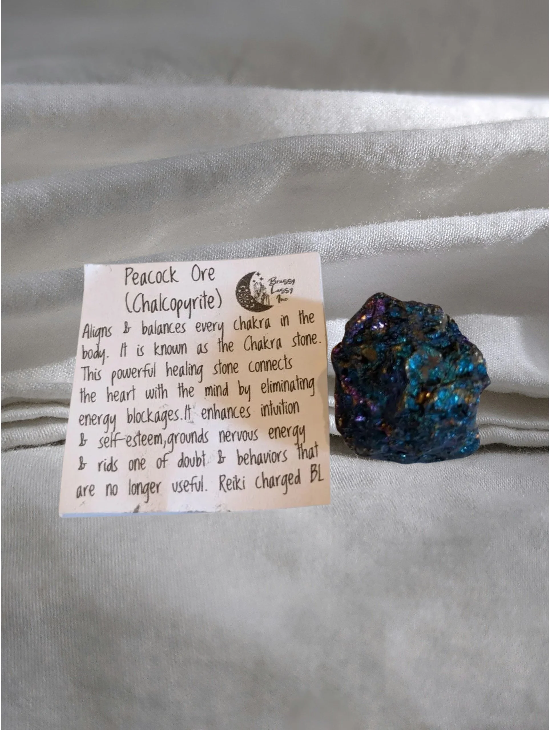 Chalcopyrite (Peacock Ore )Raw - Intuition • Creativity • Chakra Alignment