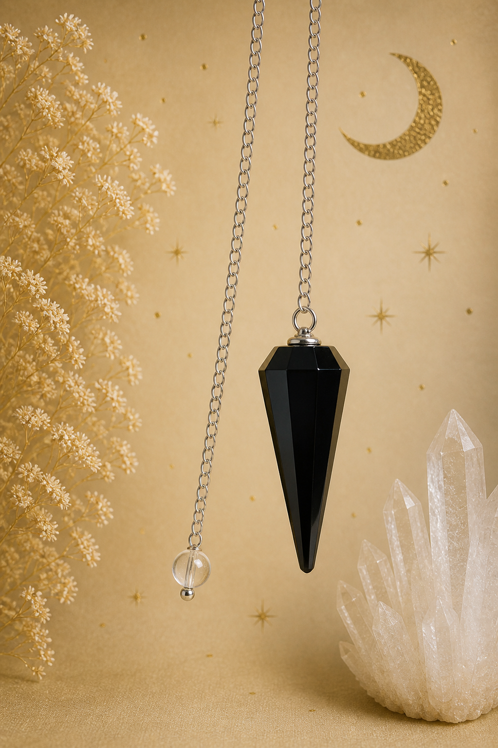 Black Obsidian Pendulum – Protection • Clarity • Energy Guidance