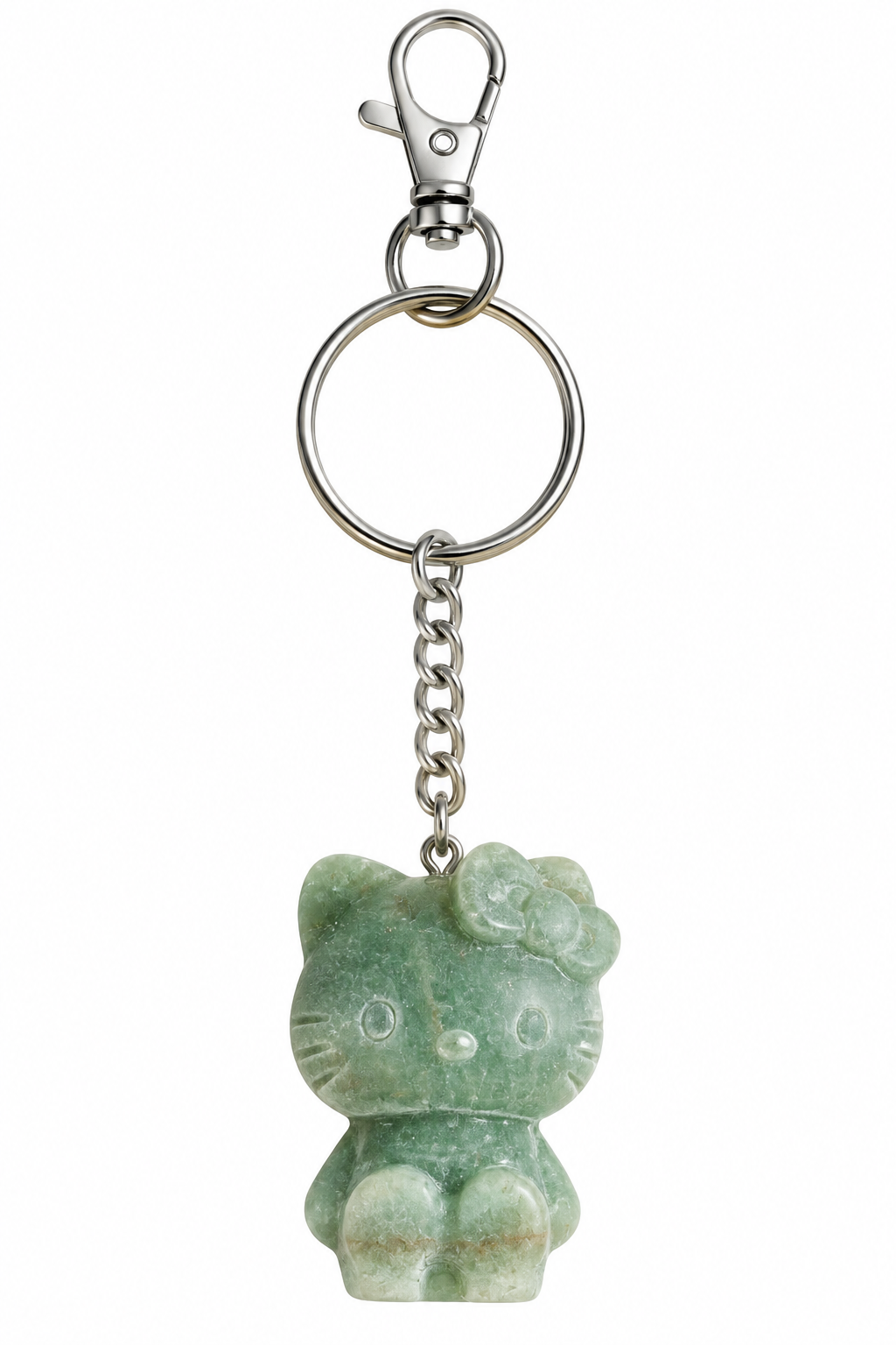 Green Aventurine Kitty Keychain.png
