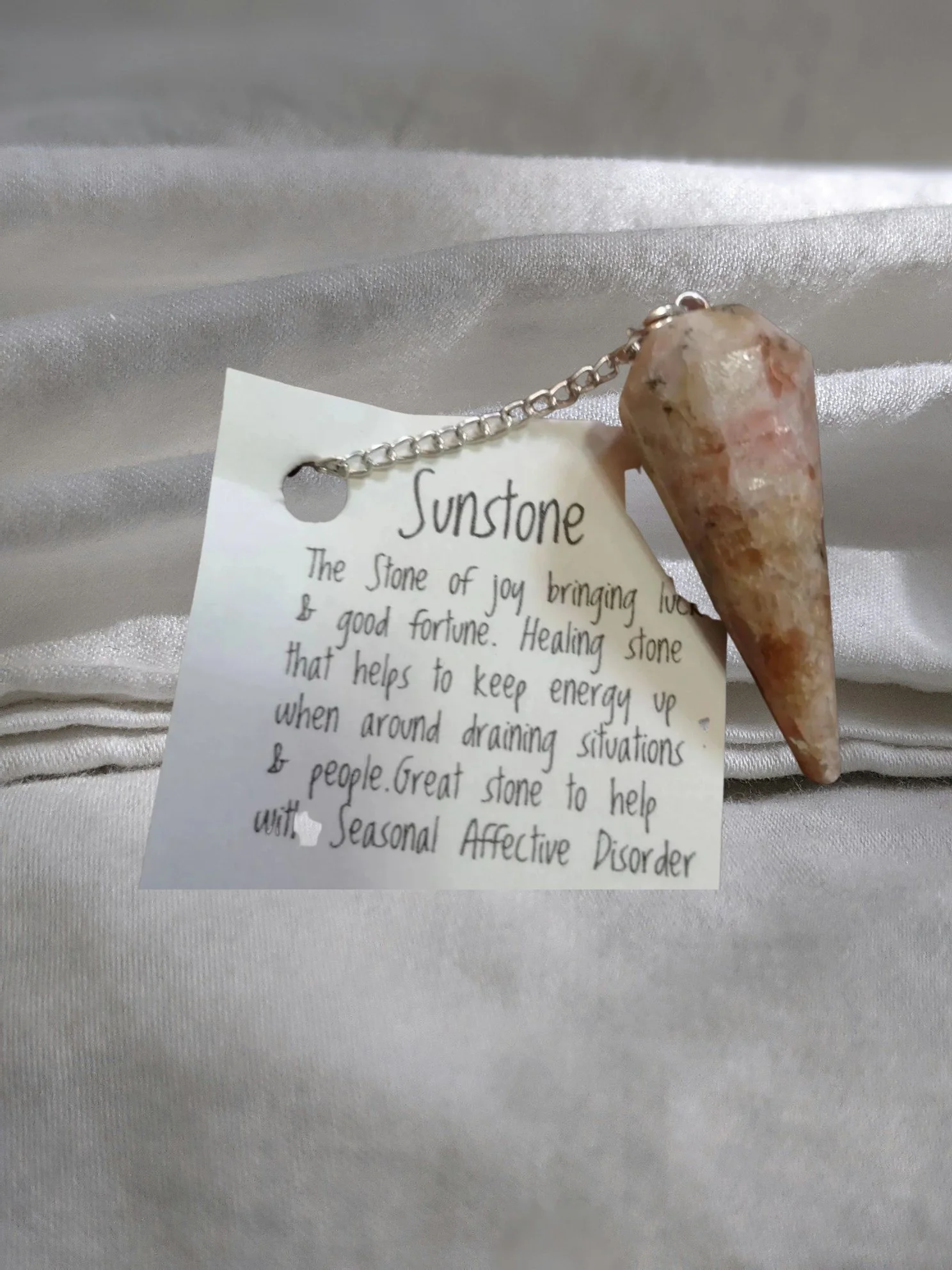 Sunstone Pendulum 🌞 Divination for Joy & Courage
