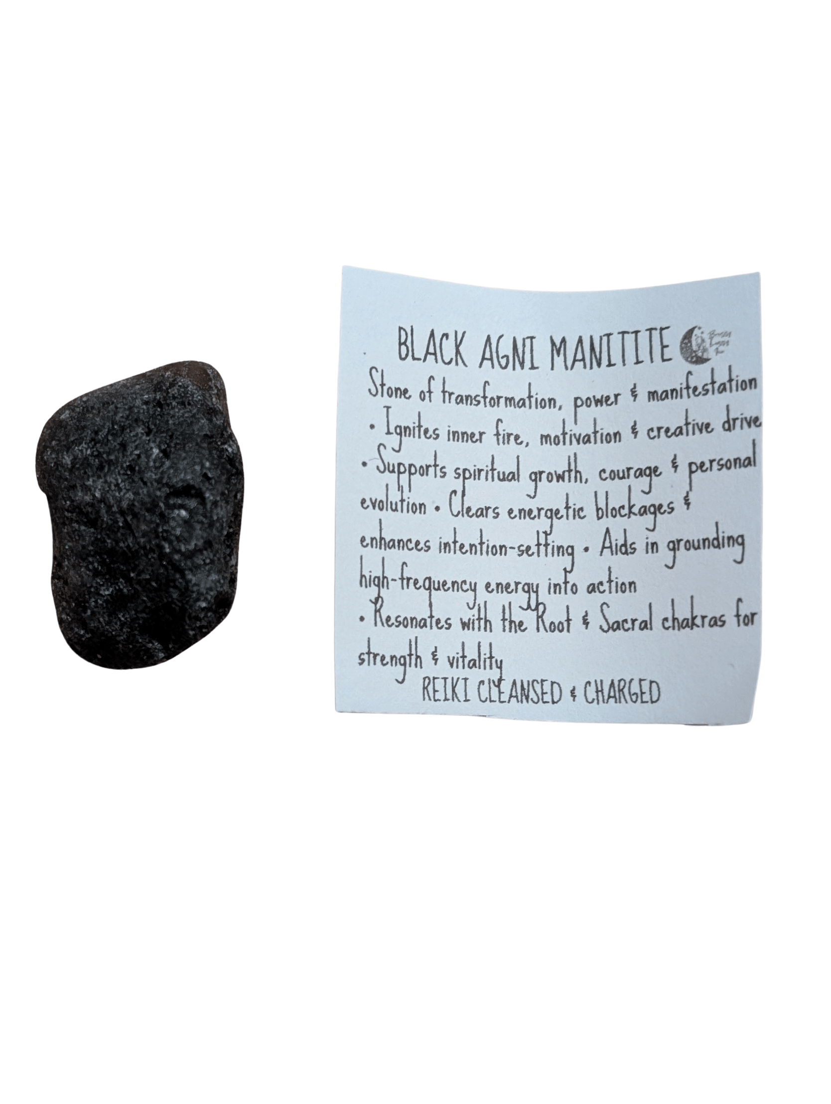 Black Agni Manitite (Black Tektite) Transformation • Power • Manifestation