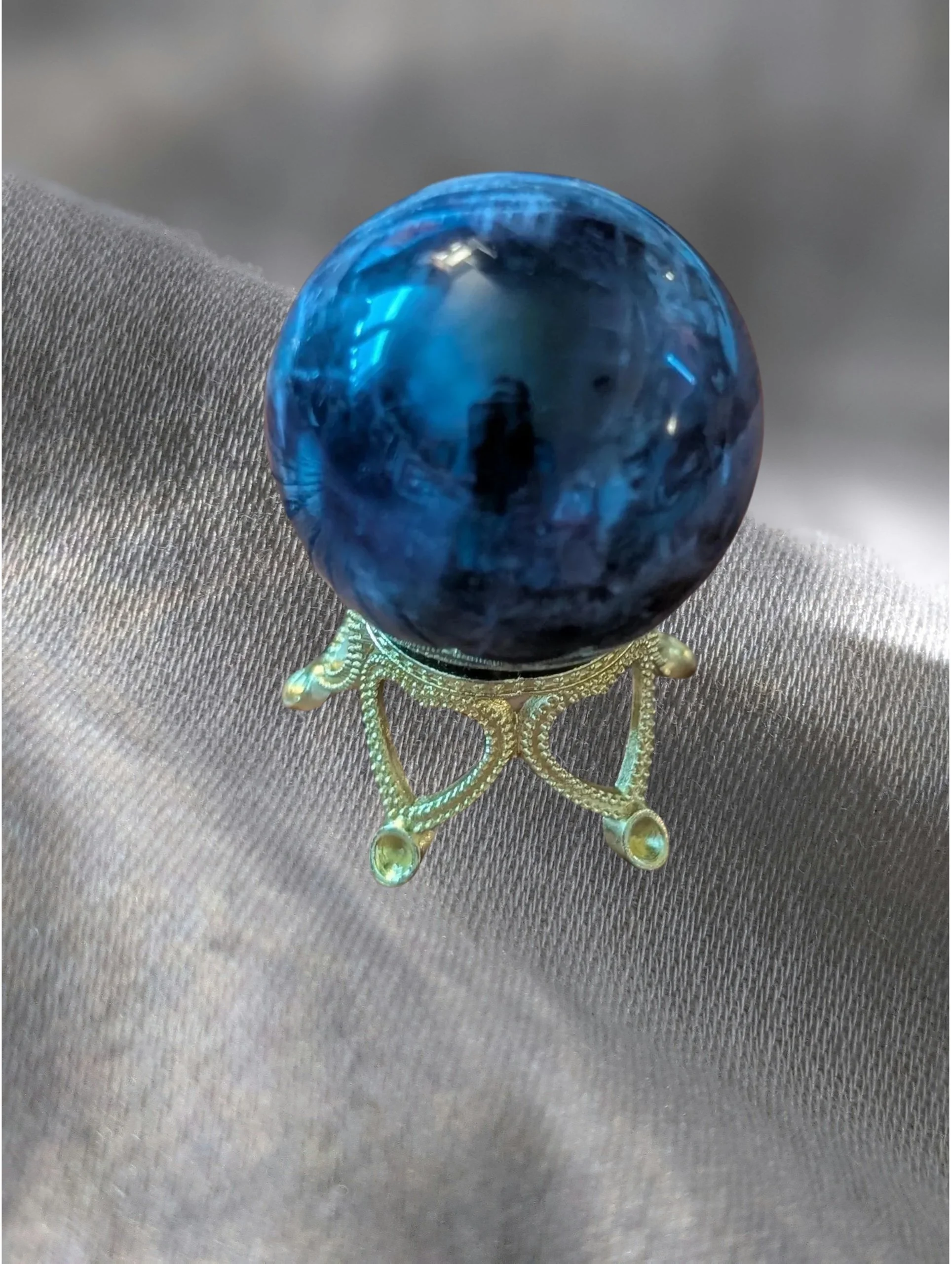 💜 Amethyst Sphere 20mm | Third Eye & Crown Chakra | Intuition | Calm | Spiritual Growth |