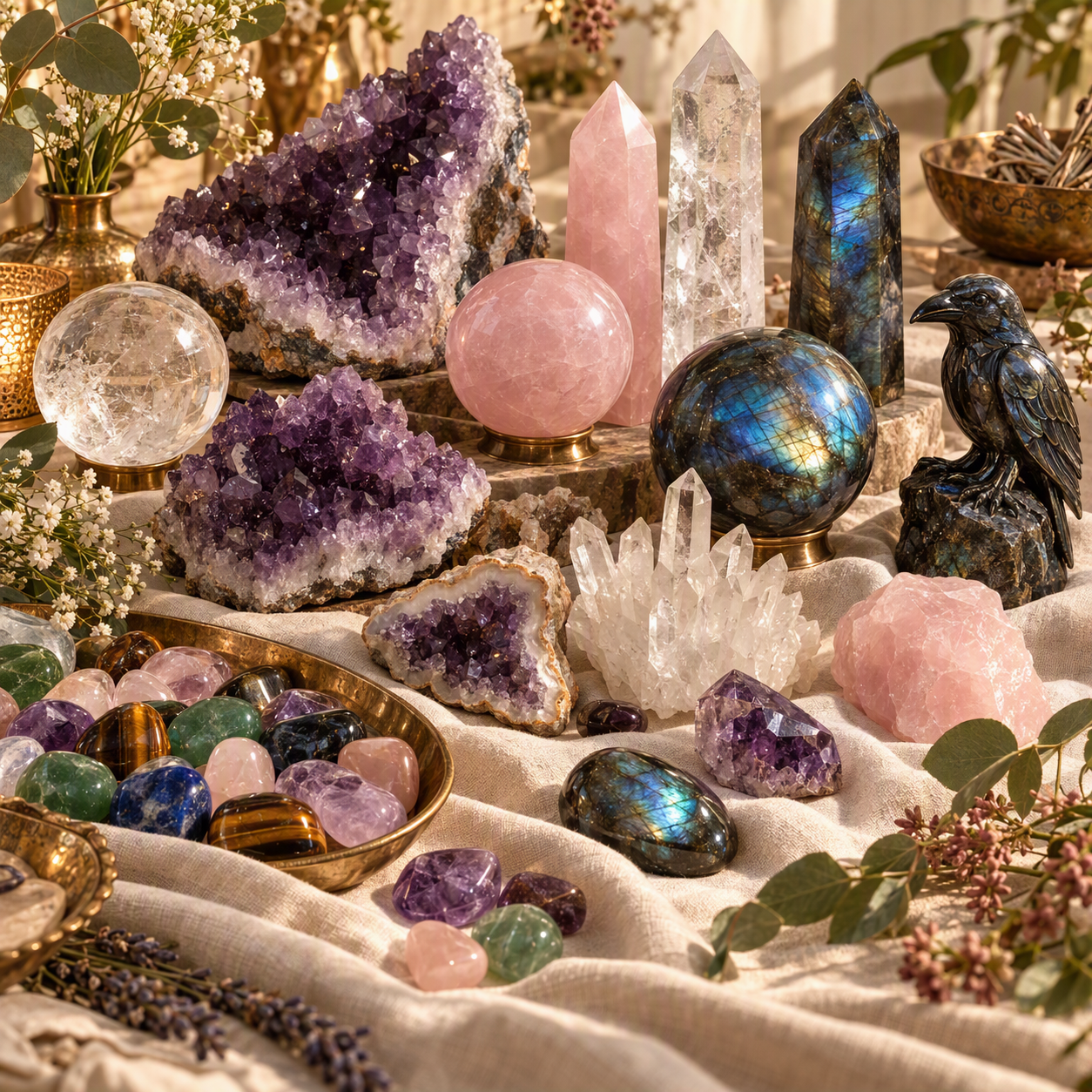 Explore Our Crystal Collection 💎

Discover beautiful spheres, towers, raw crystals, tumbles, and unique carvings in every shape and colour. Many are available in limited quantities, so grab your favourites while they're here!