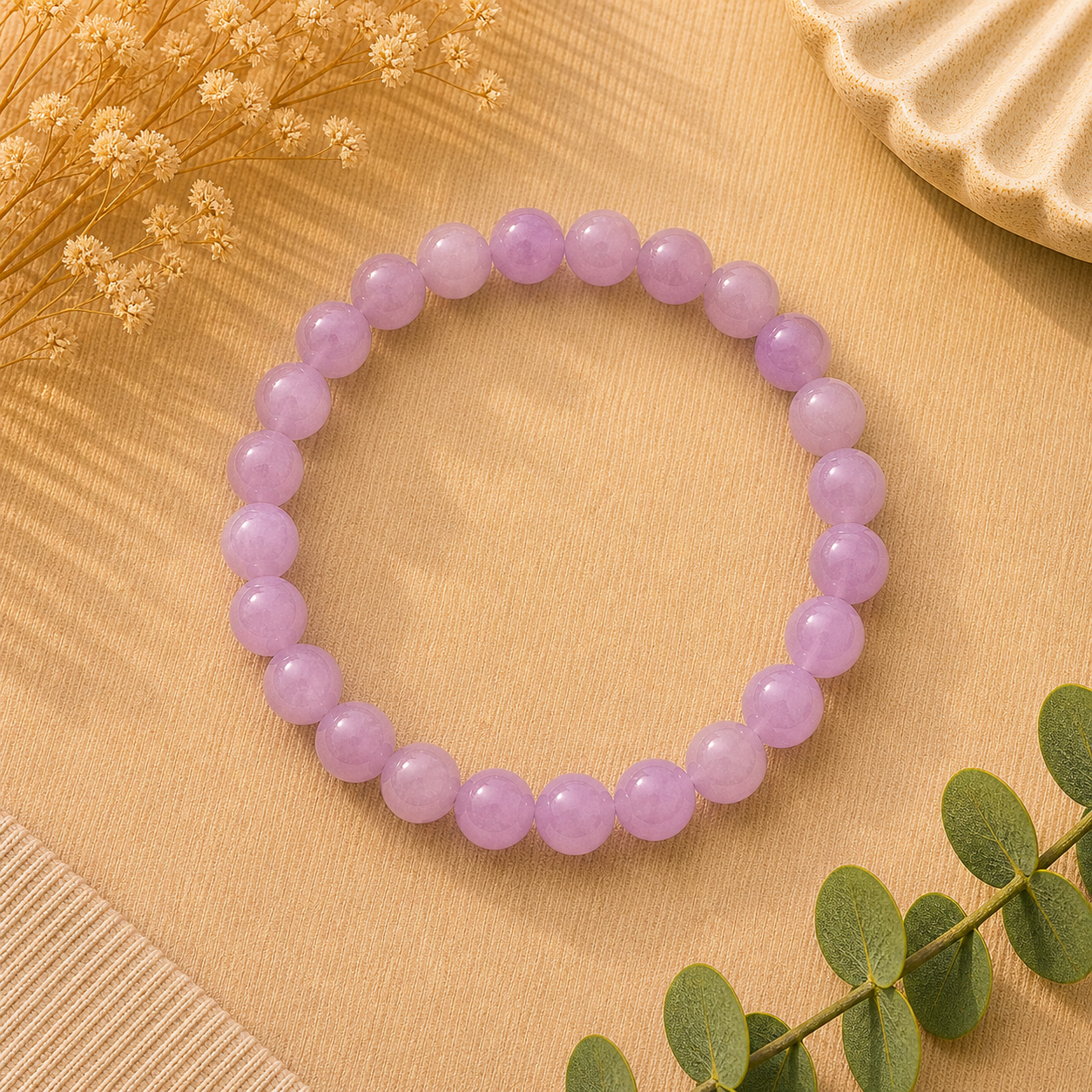 Pink Kunzite Stretch Bracelet – Love, Compassion & Inner Harmony