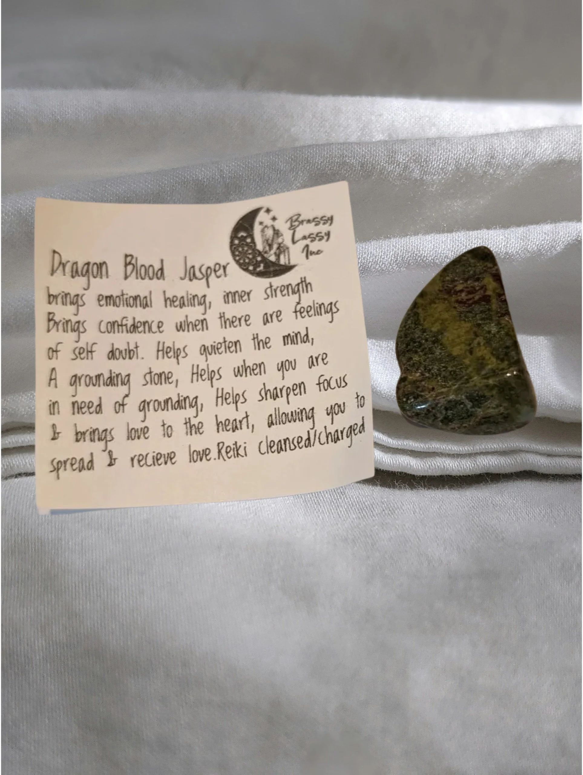 Dragon Blood Jasper -Strength • Protection • Transformation