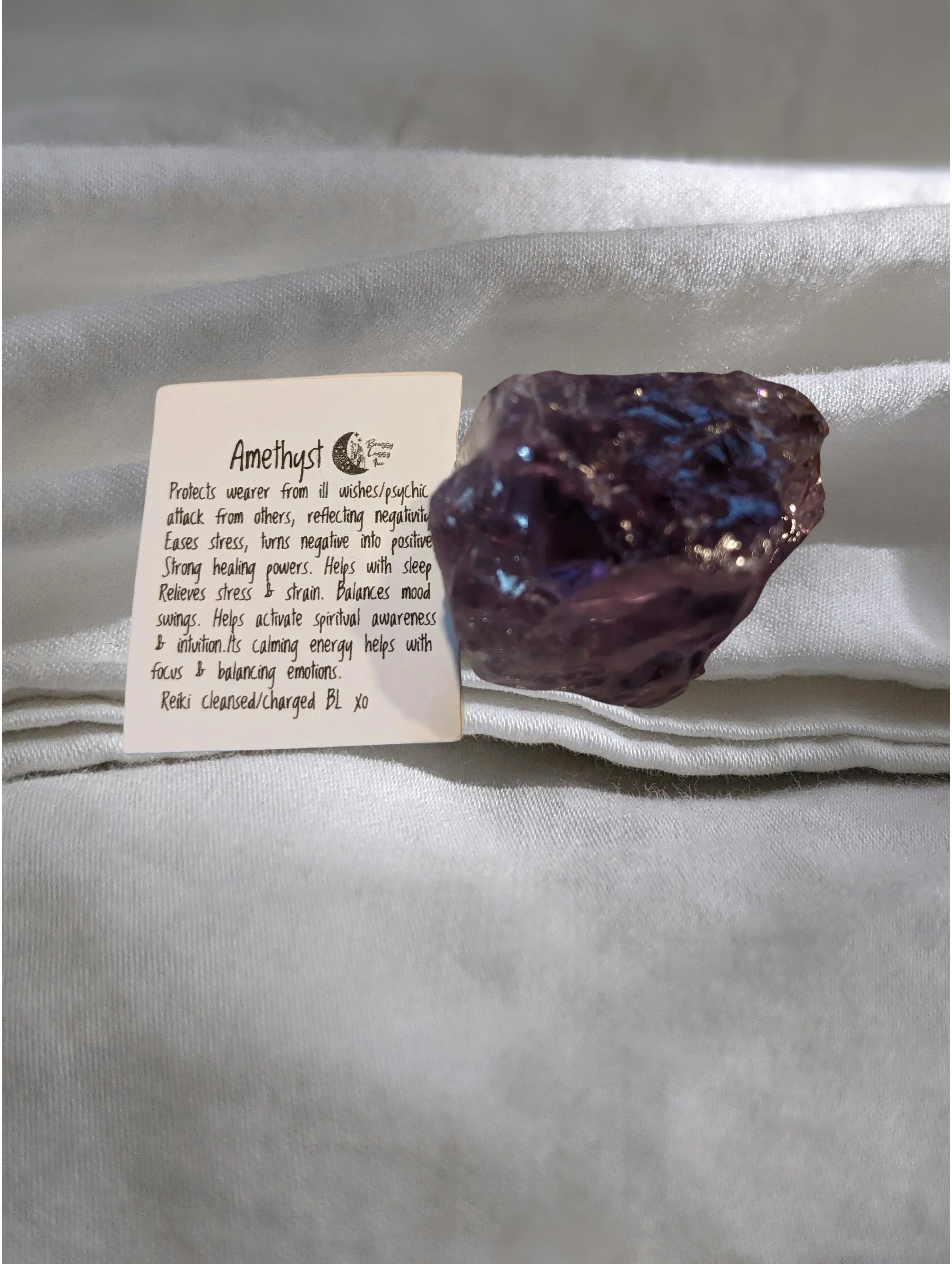 💜Amethyst Raw Chunk 1 1/2" Intuition, clarity, spiritual growth, serenity