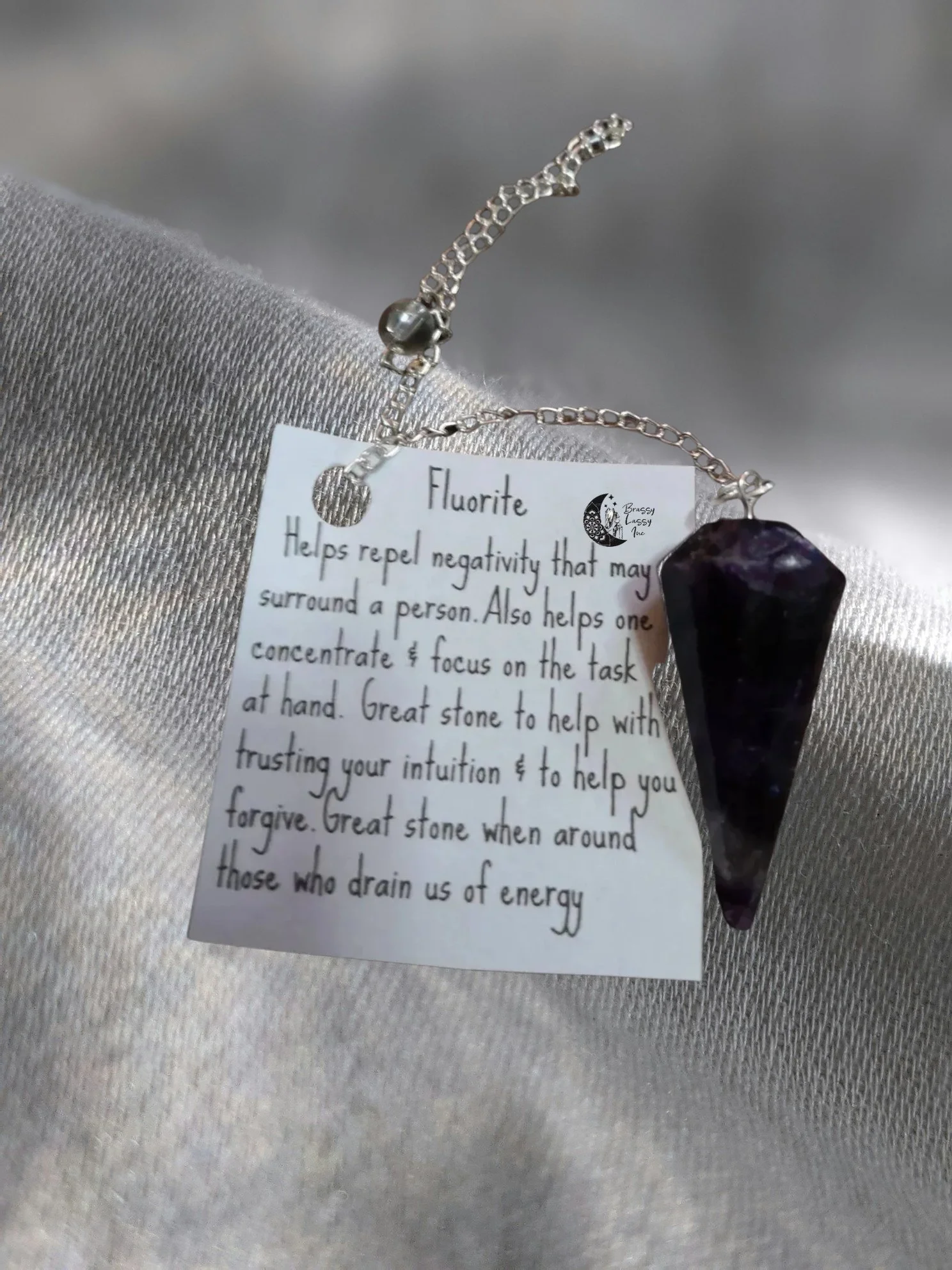 🔮🧘 Fluorite Pendulum — Calm Mind • Clear Guidance