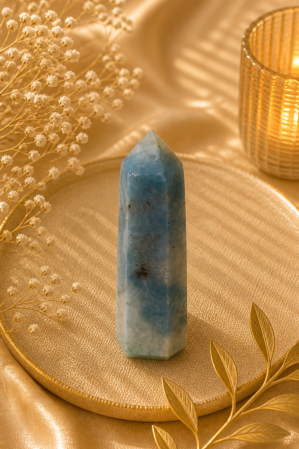 Amazonite Point 3" x ¾" – Calm, Clarity & Expression