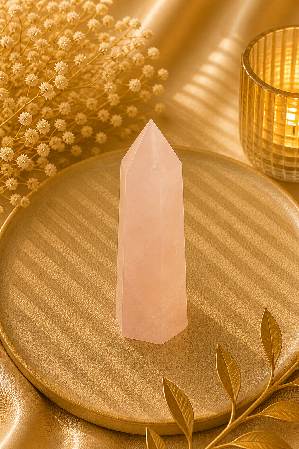 Rose Quartz Point – Love, Healing & Heart Chakra Energy