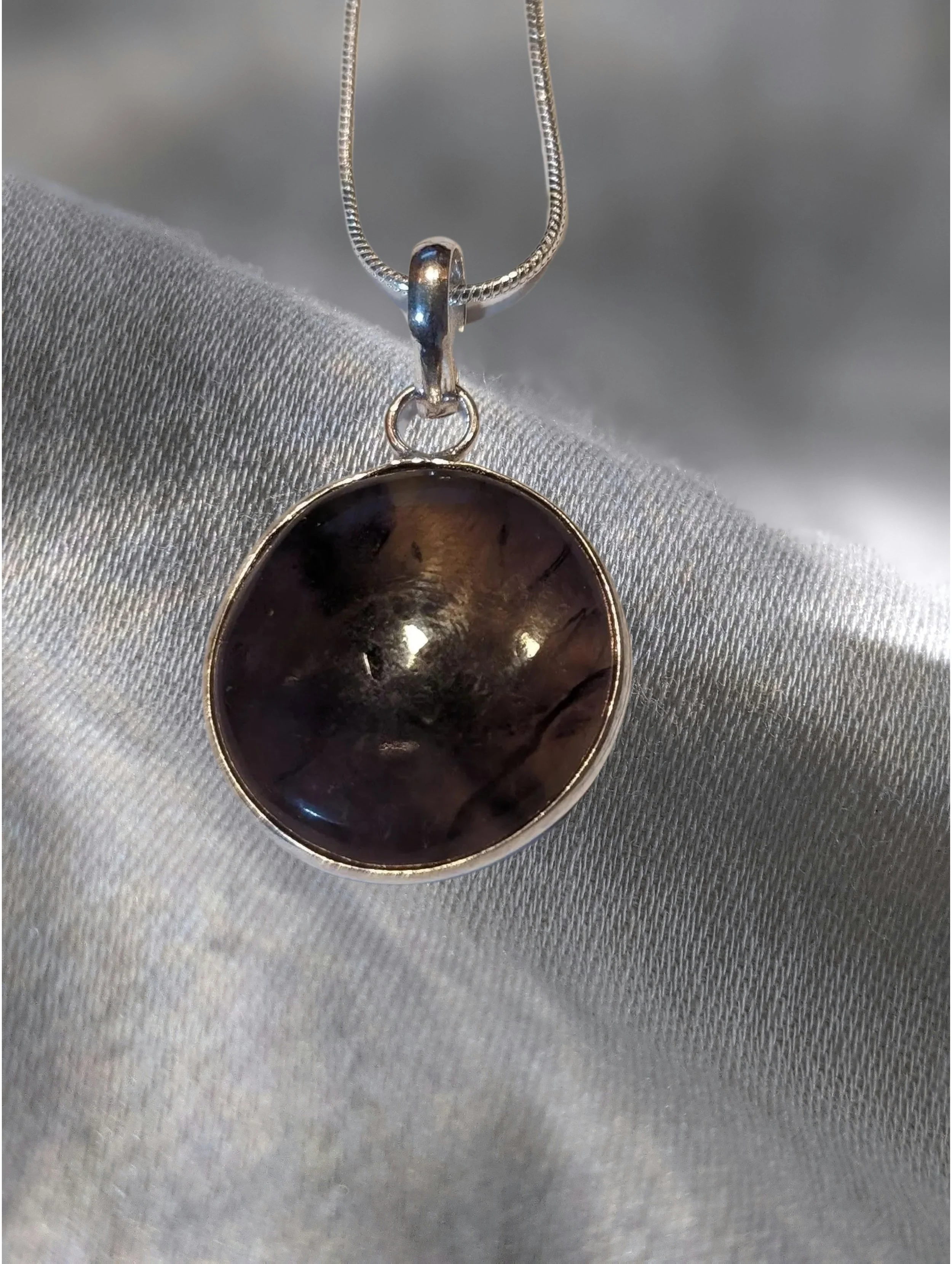 🌈✨ Fluorite Round Pendant ✨🌈 Focus • Calm • Energy Cleansing