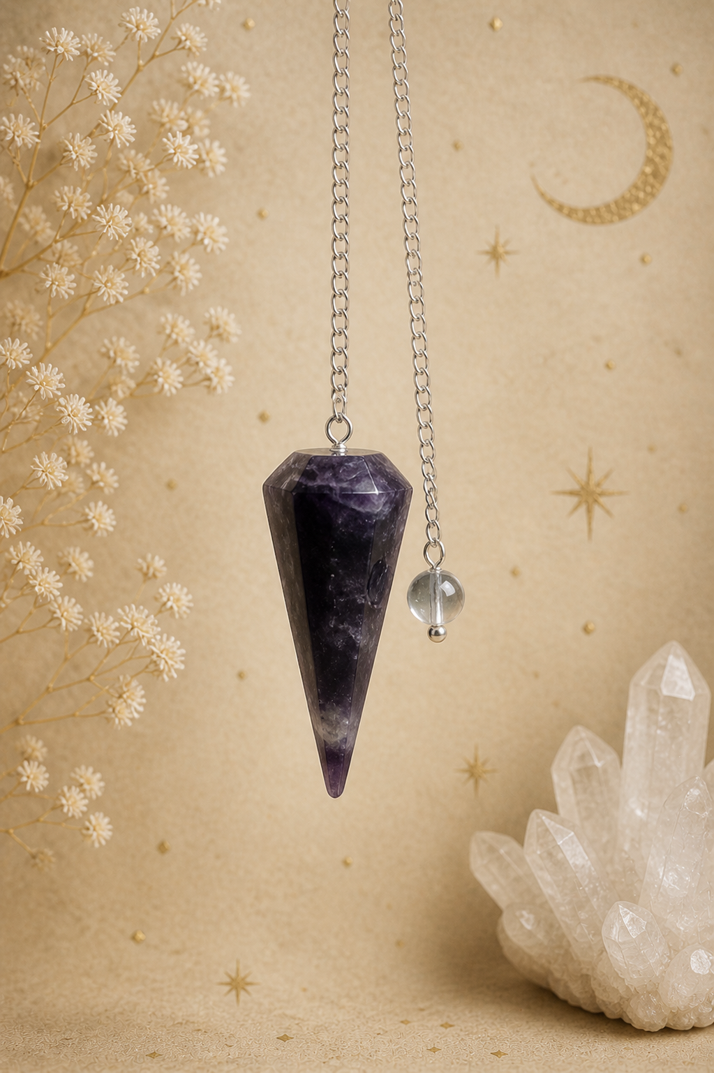 Fluorite Pendulum — Calm Mind • Clear Guidance