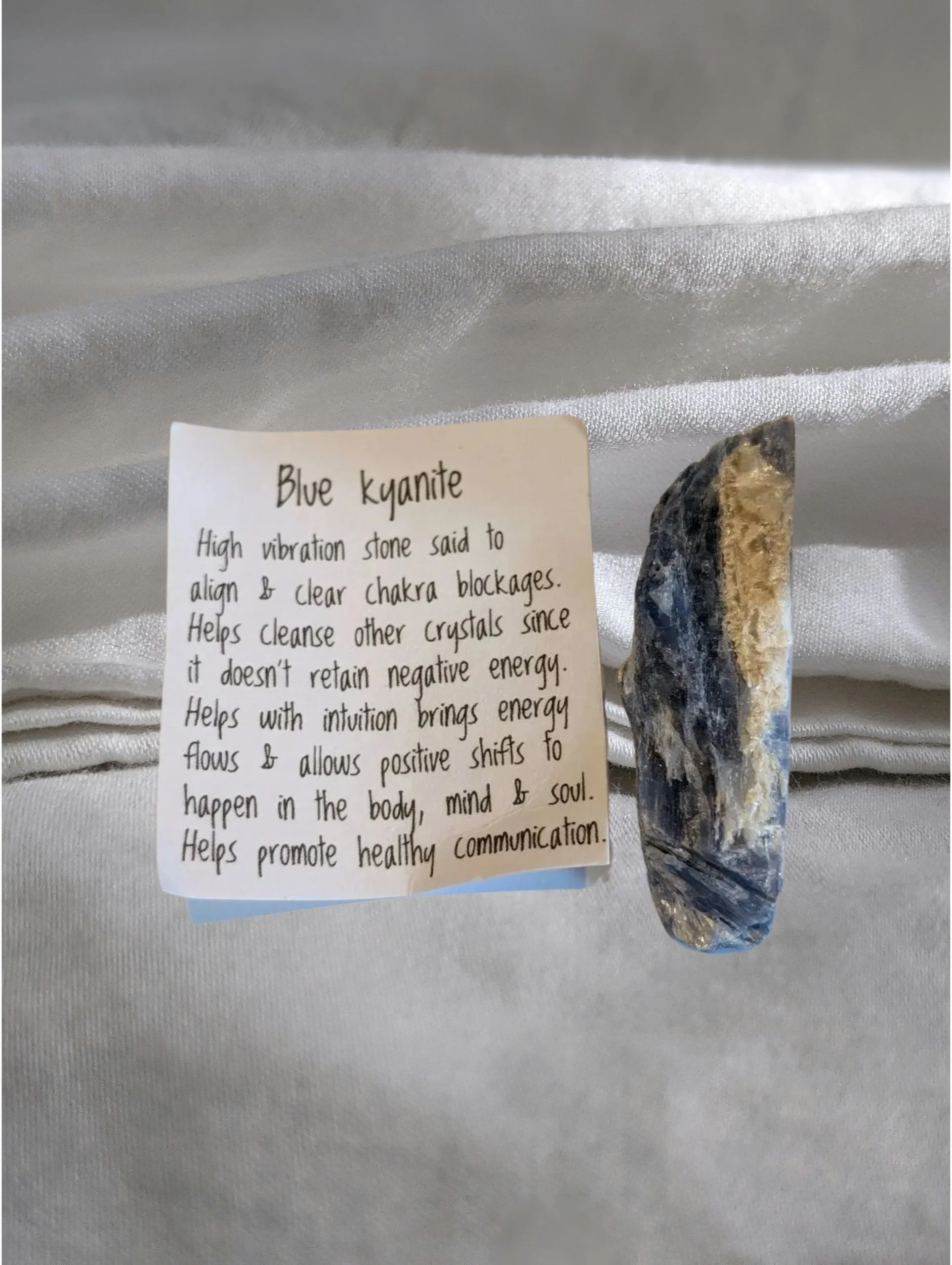 Raw Blue Kyanite -Alignment • Communication • Intuition