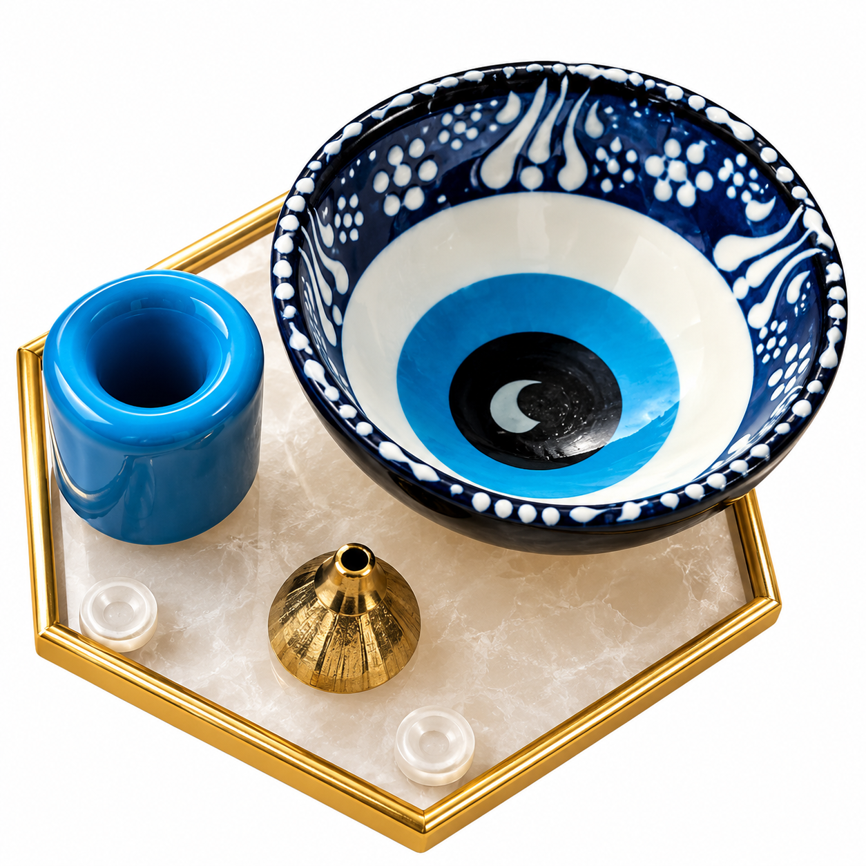 Evil  Eye Ritual Burner Stand – Incense, Candle & Smudge Holder