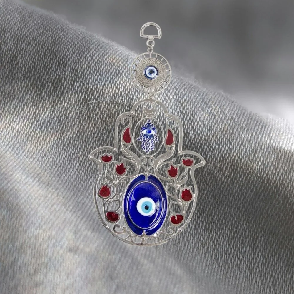 🧿✨ Evil Eye Hamsa Guardian – 5" Hand of Calm & Clarity ✨🧿