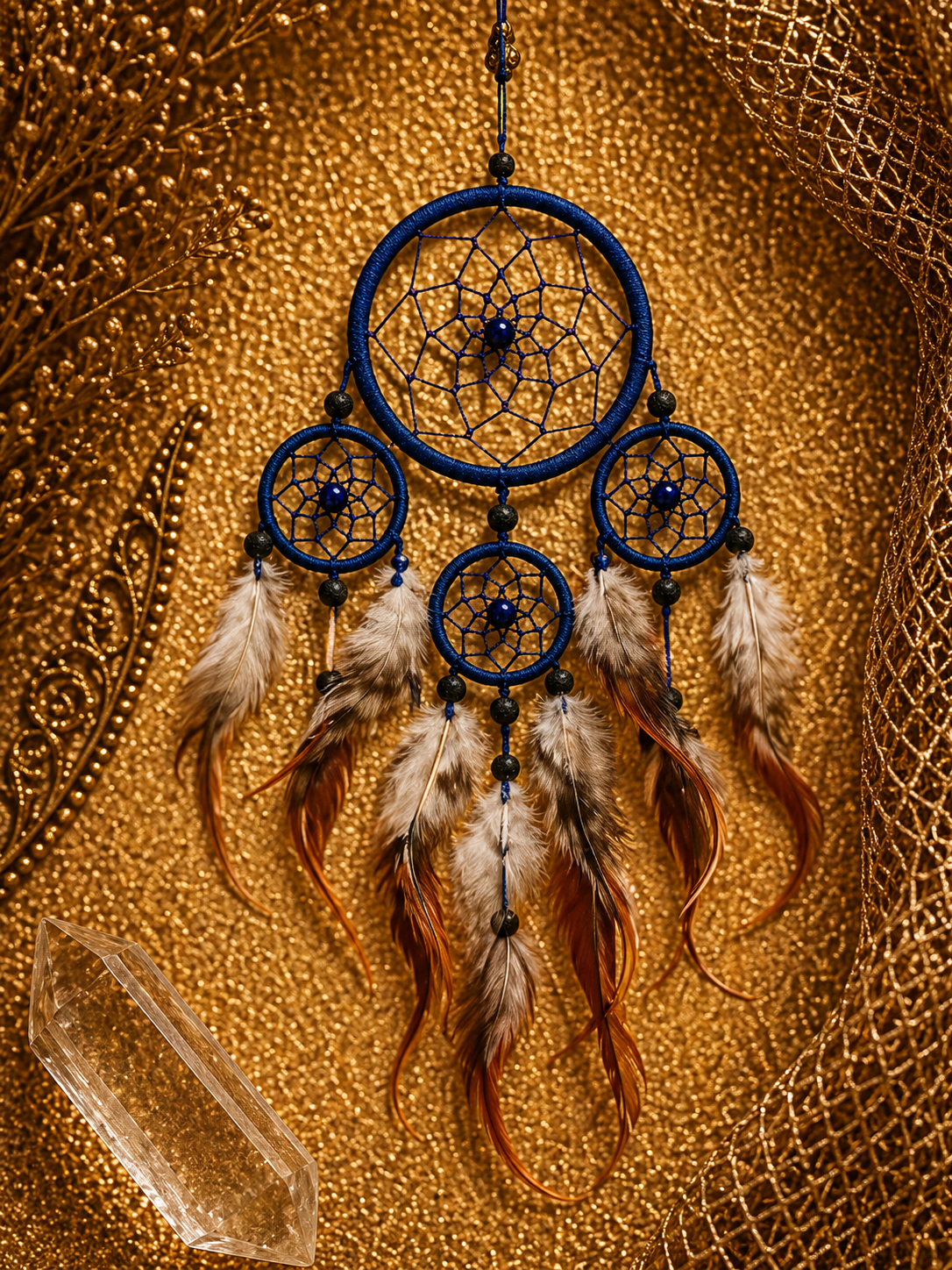 💙 Blue Dreamcatcher • 3.5"