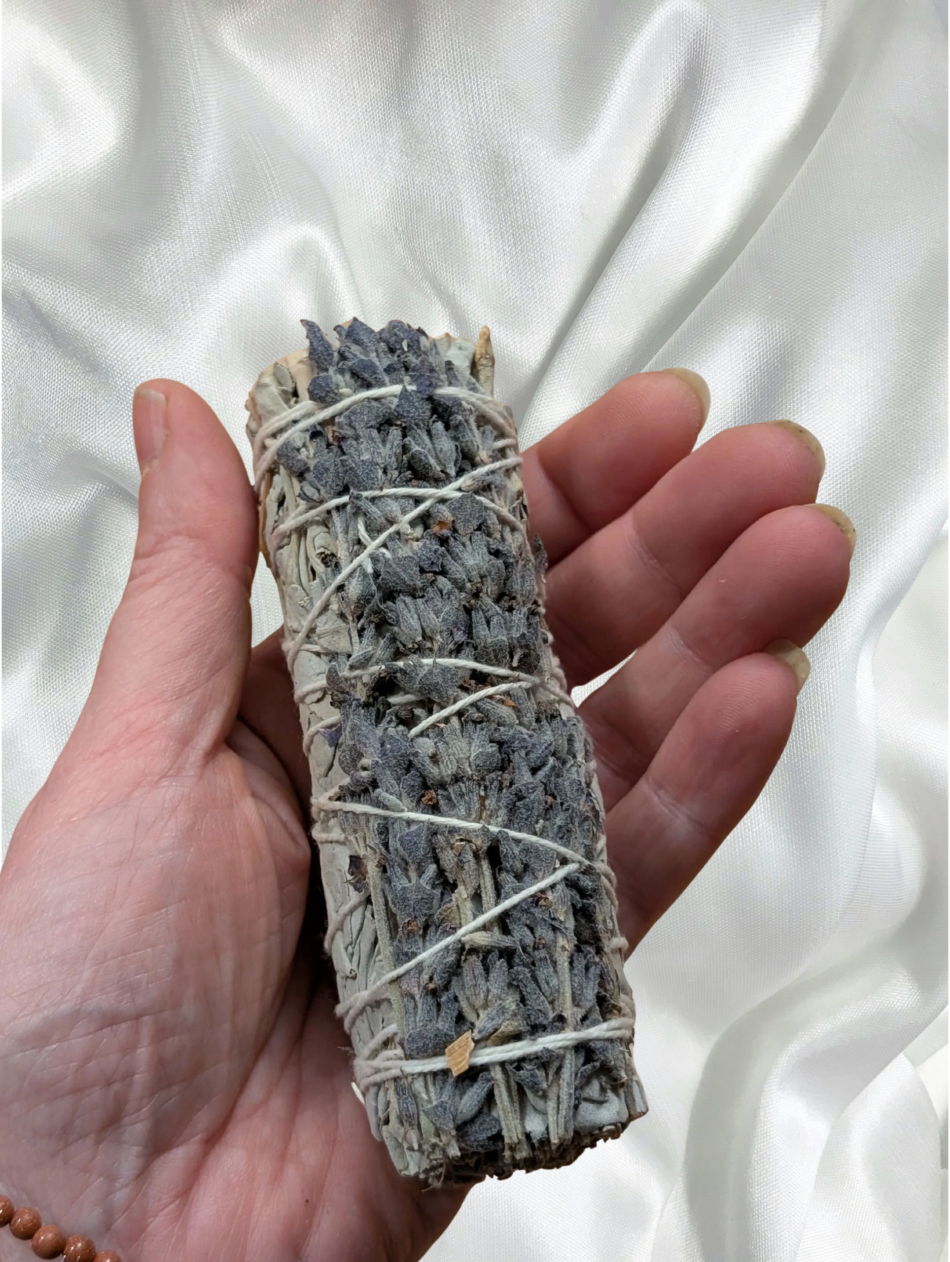 🌿 White Sage & Lavender Smudge Bundle – 4”