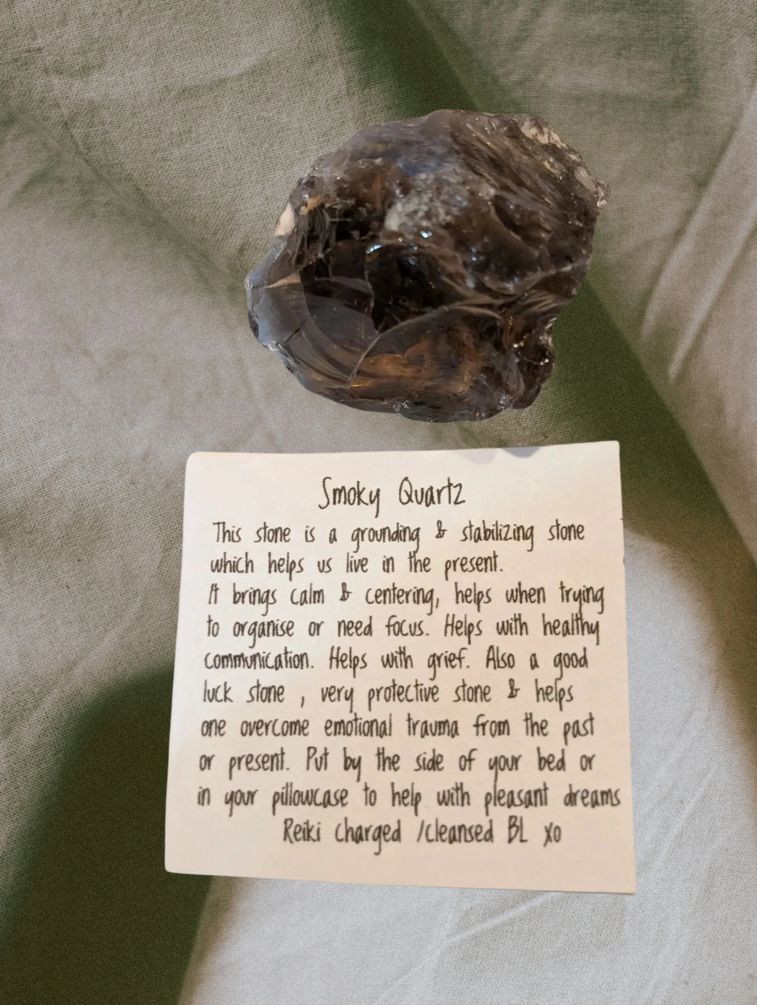 🖤Smoky Quartz Raw Chunk 1 1/2"Protection, grounding, intuition, emotional release