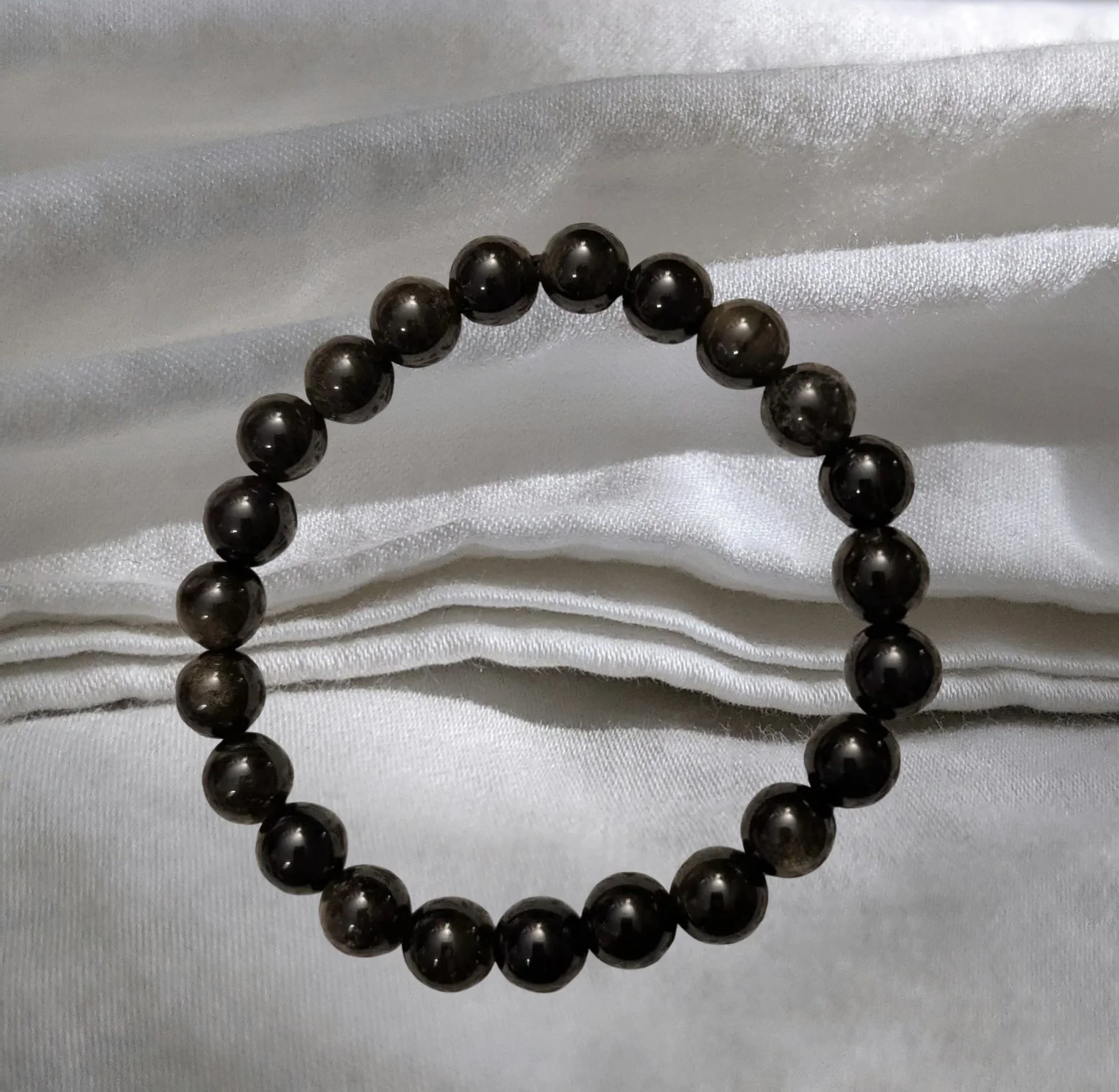 Rainbow Obsidian Stretch Bracelet – Protection, Confidence & Emotional Healing