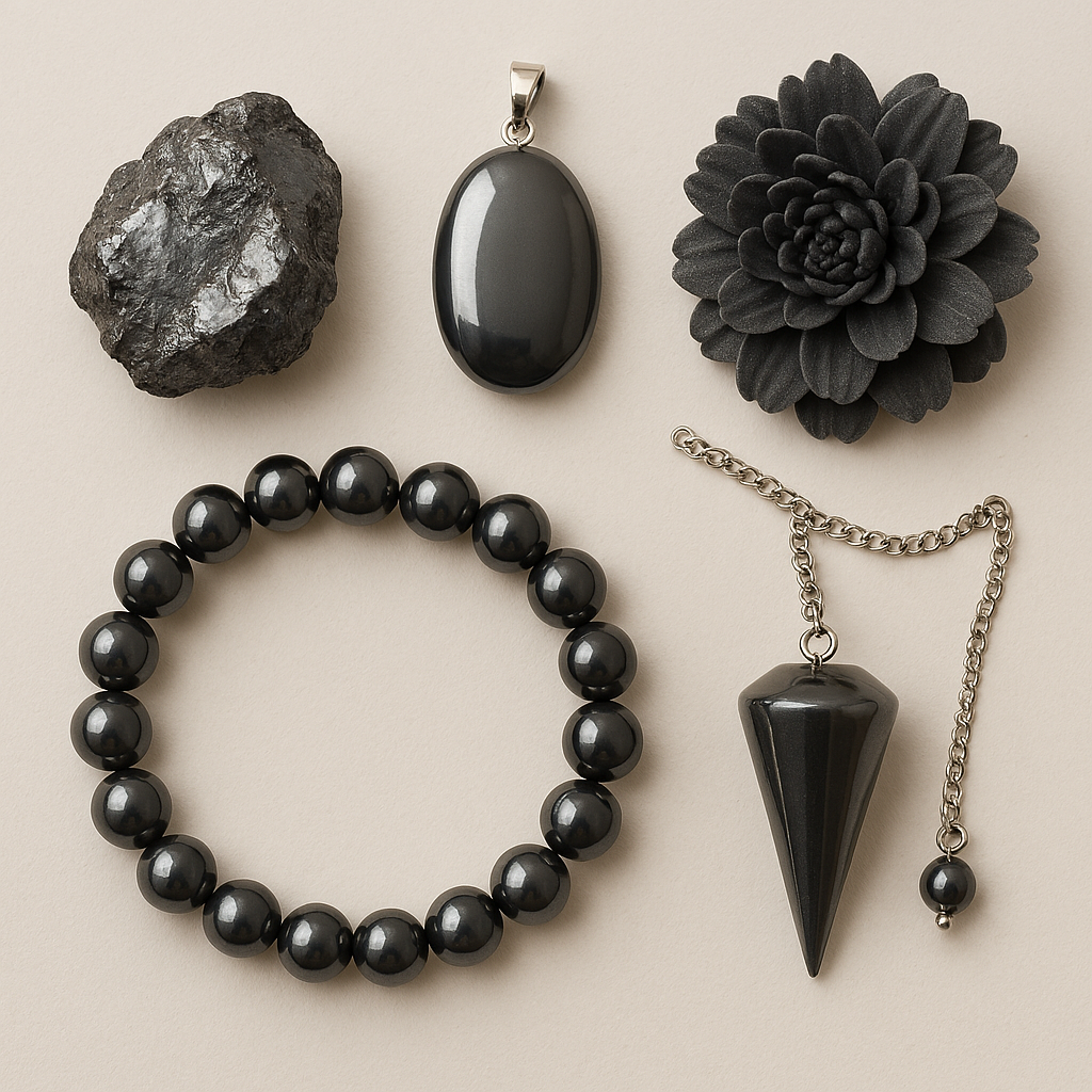 Hematite
Grounding • Stability • Protection - Pendulums, Pendants, bracelets, carvings & crystals