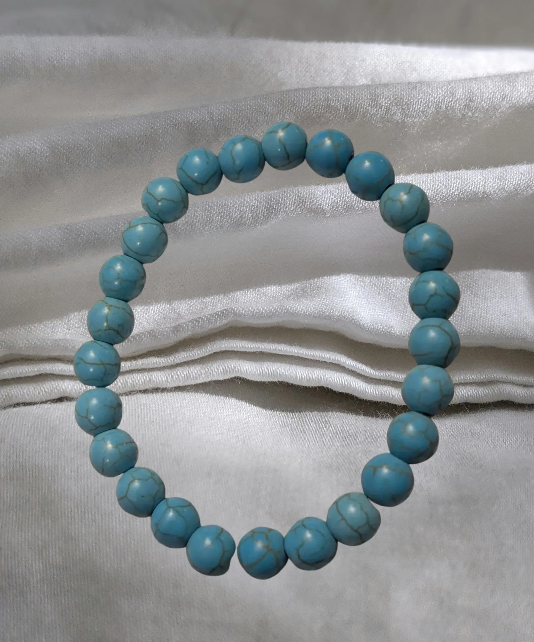 Turquoise Stretchy Bracelet – Calm, Expression & Inner Wisdom