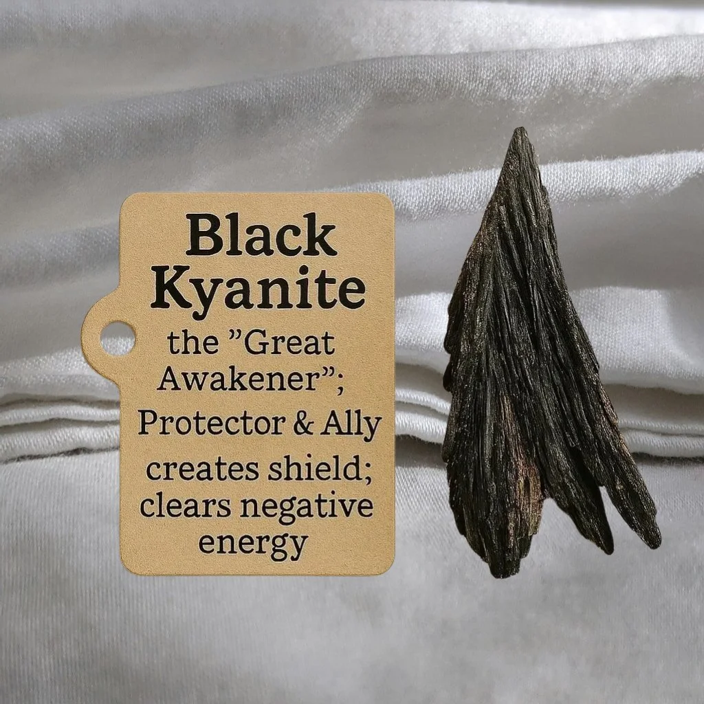 Black Kyanite Raw (Protection • Grounding • Realignment)