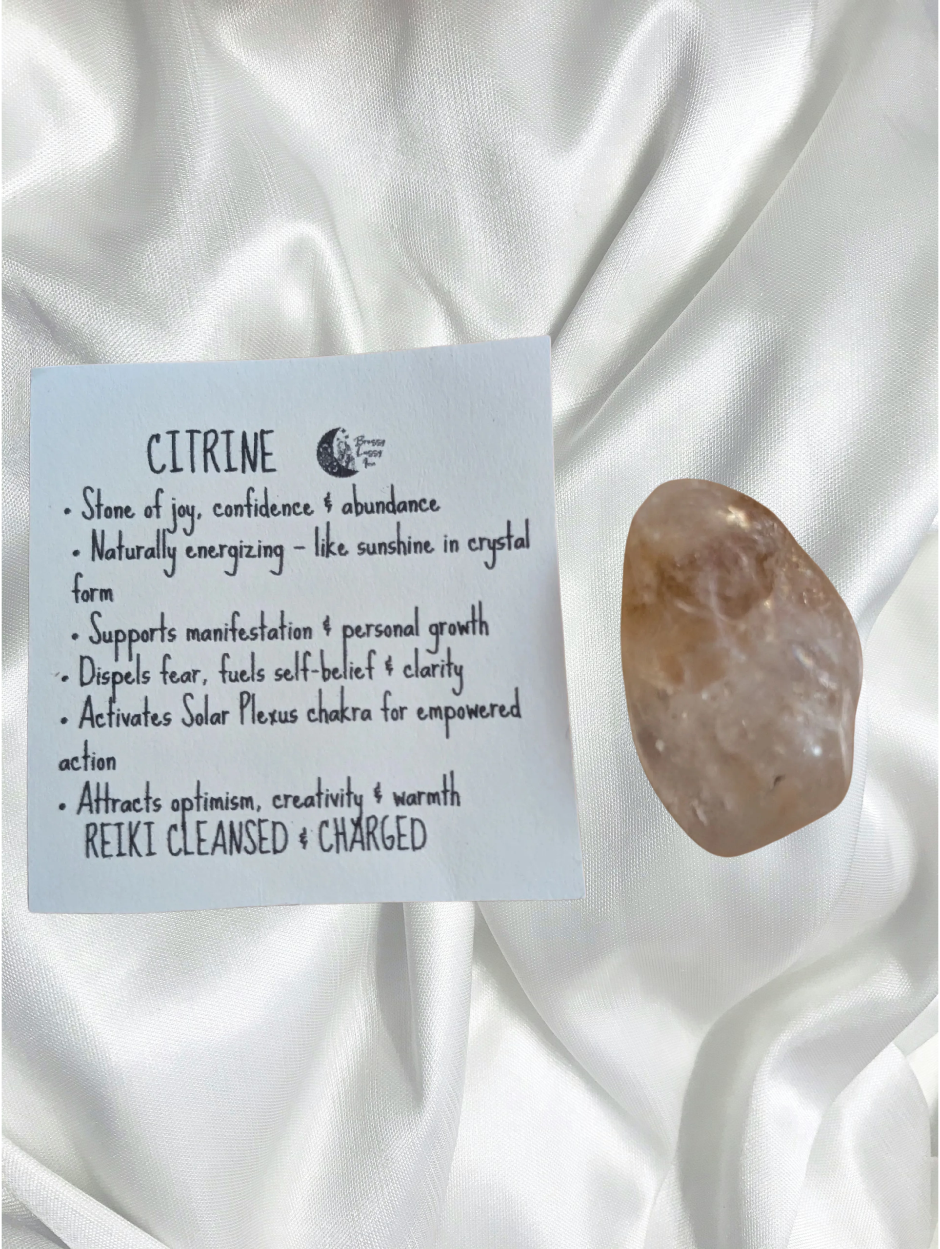 Citrine Tumbled Crystal – Abundance • Confidence • Positive Energy