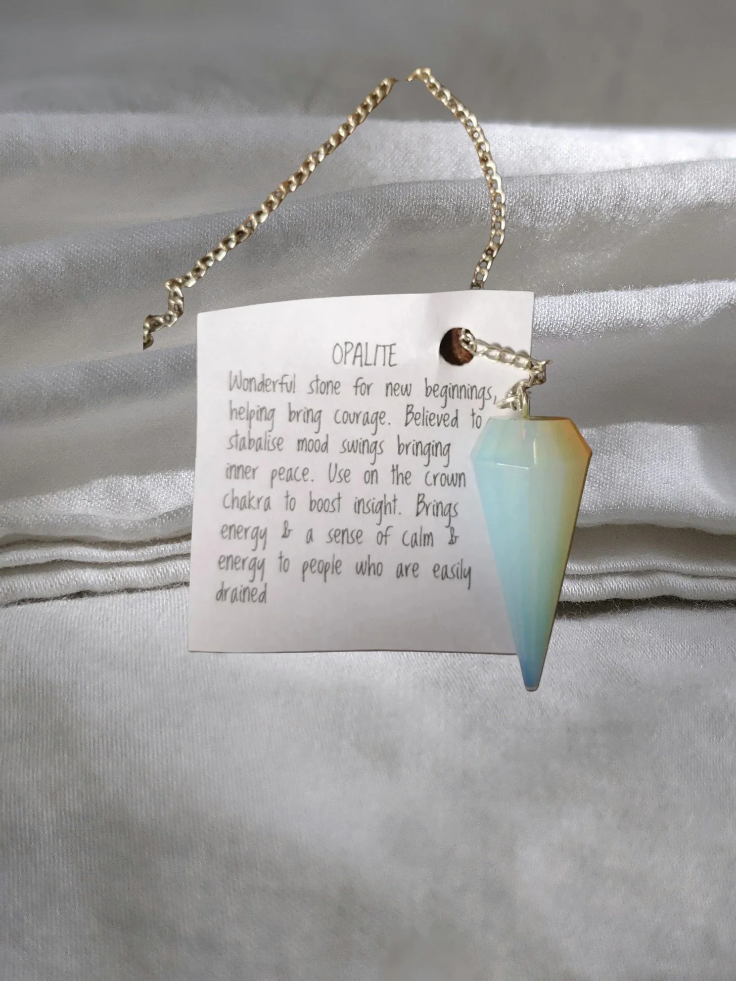 Opalite Pendulum ✨ Clarity • Calm • Insight