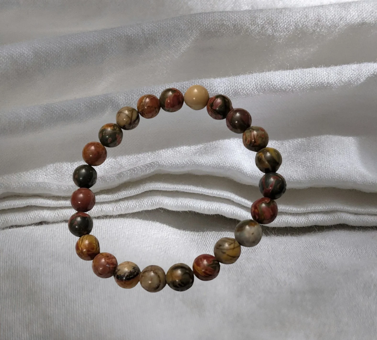Picasso Jasper Stretch Bracelet – Creativity, Strength & Emotional Clarity