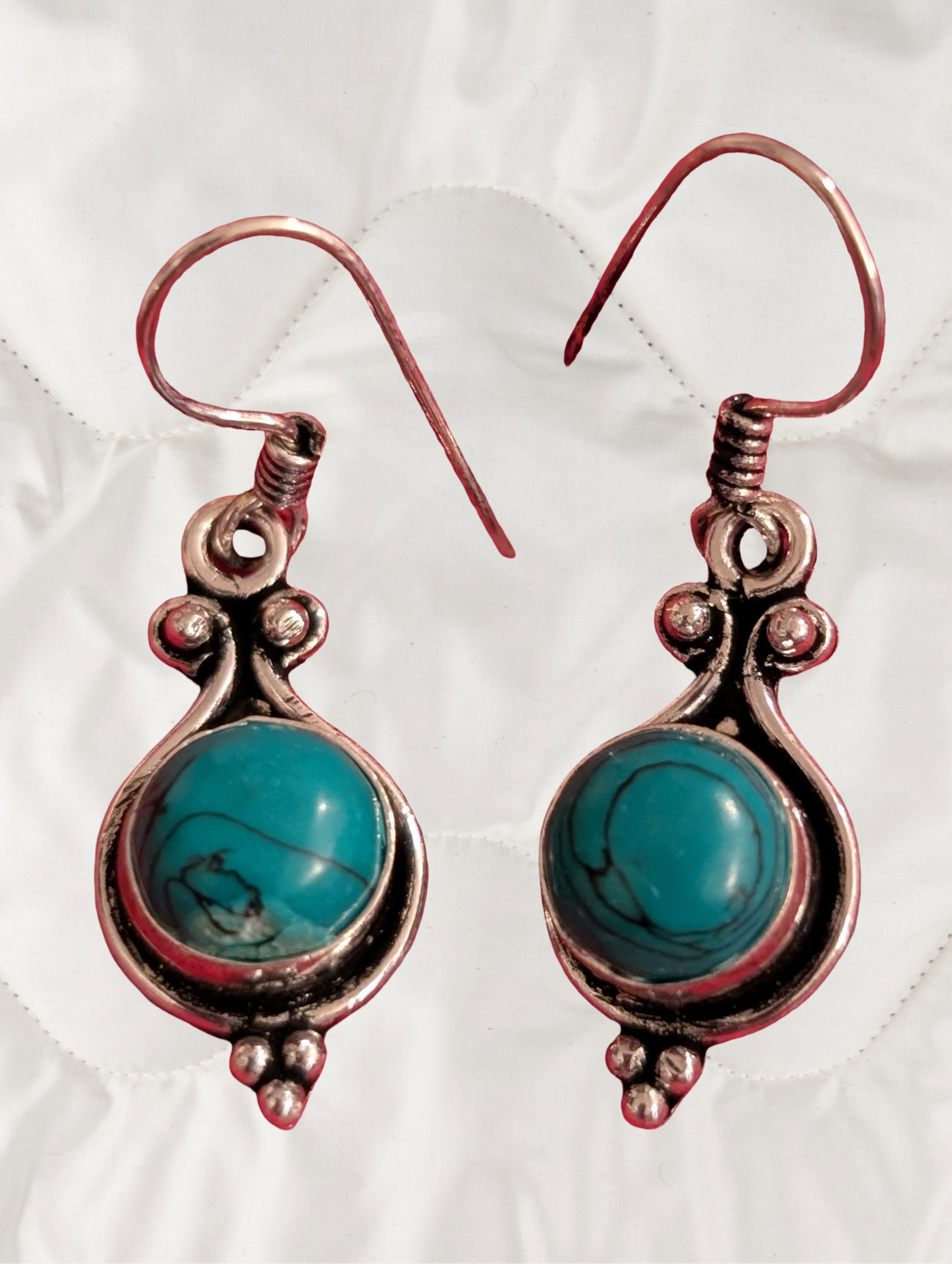 🌊✨ Turquoise Flow Drop Earrings ✨🌊
