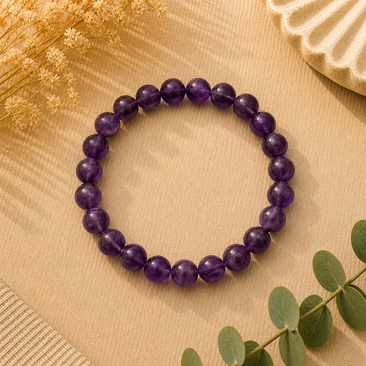 Amethyst Stretch Bracelet – Intuition, Clarity & Calm
