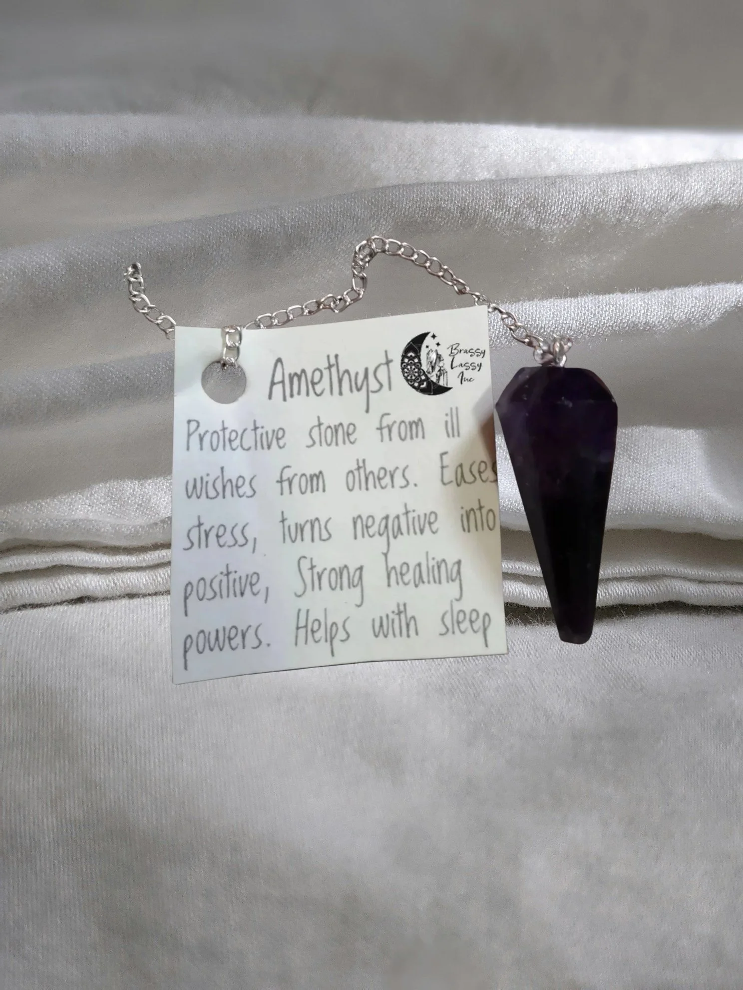 🔮🛡️ Amethyst Pendulum — Protection • Clarity • Intuition