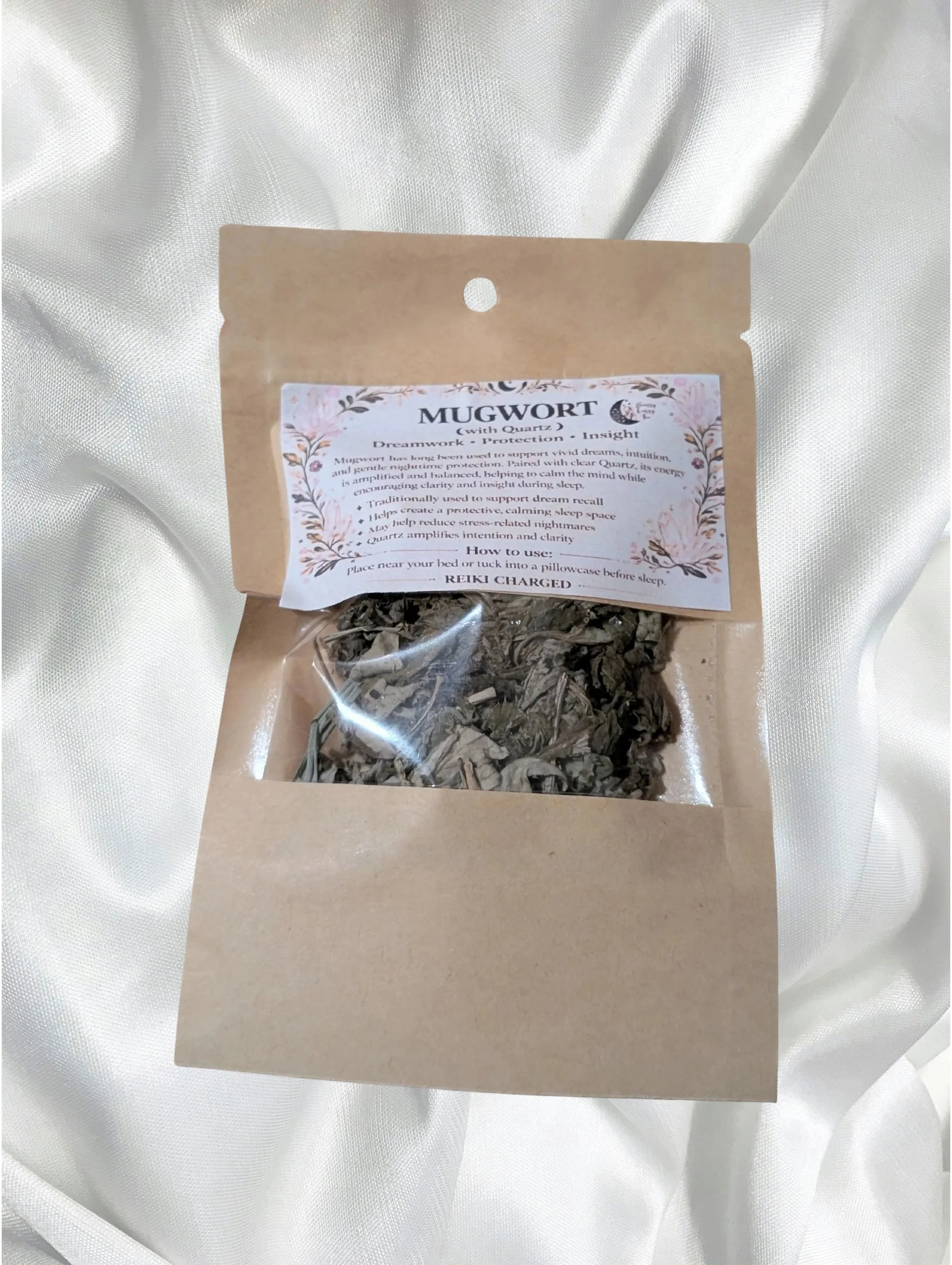 🌙 Mugwort Dreamwork Herb with Clear Quartz
