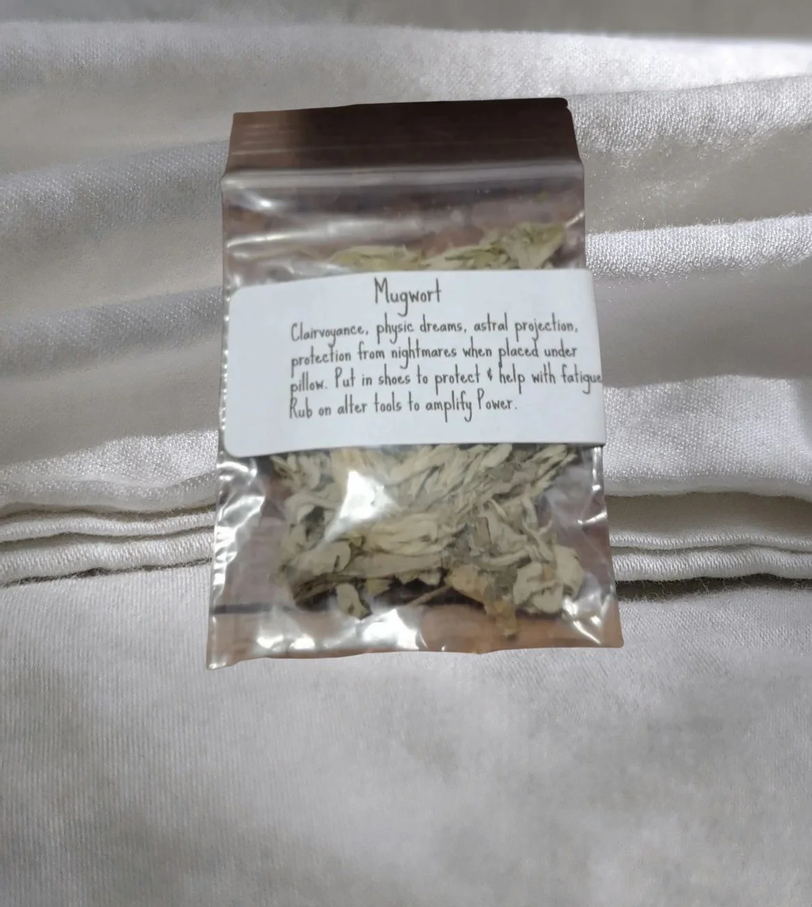 Mugwort herb (2x3" bag) Reiki Charged-Psychic Clarity & Protection ✨🌿