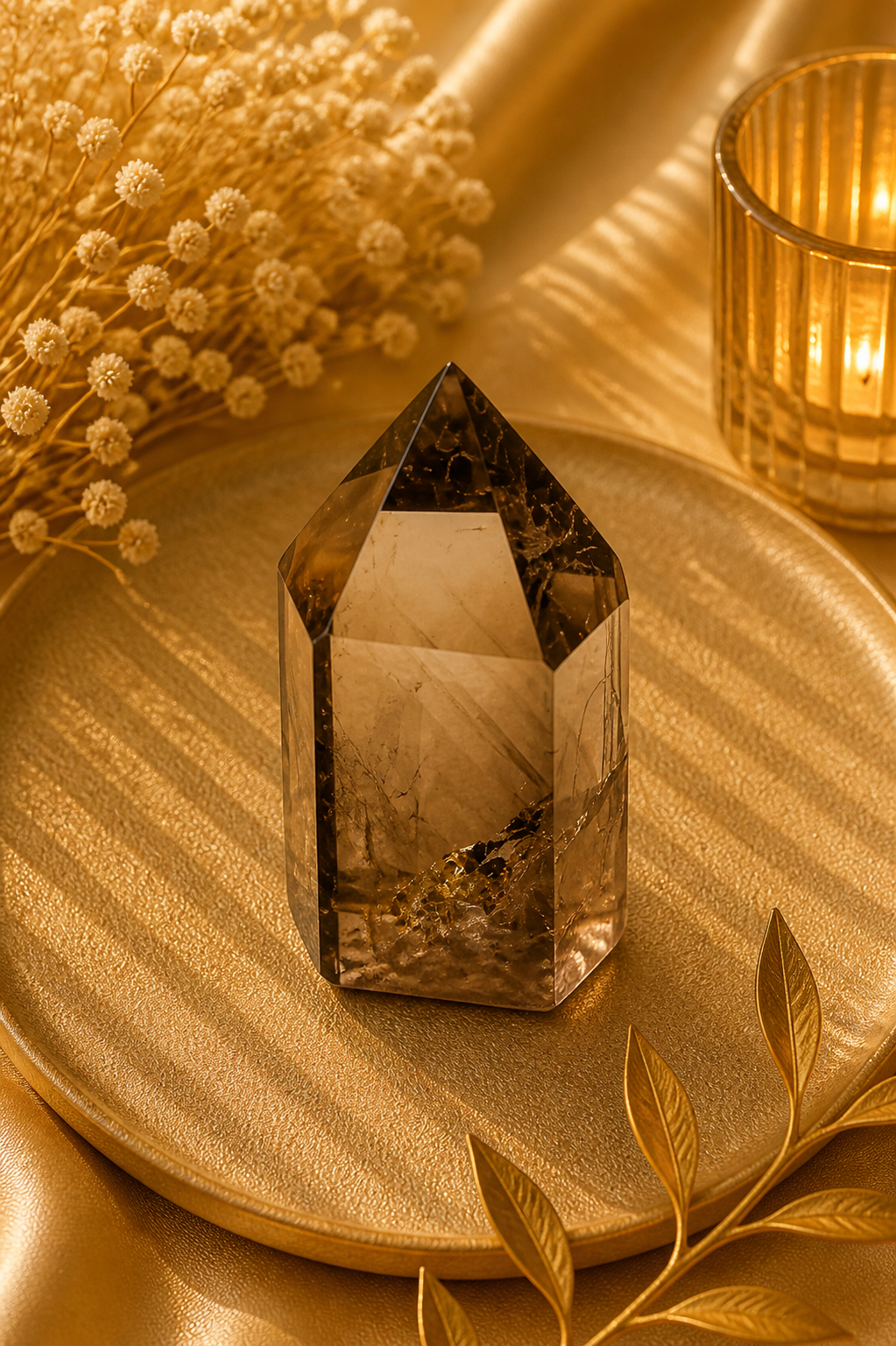 Smoky Quartz Point 2" x 1.2" – Grounding & Protection