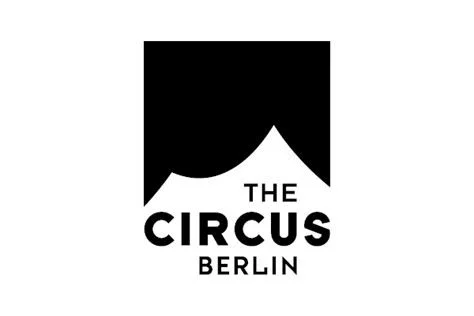 Logo von The Circus Berlin mit einer stilisierten Zirkuszelt-Silhouette.