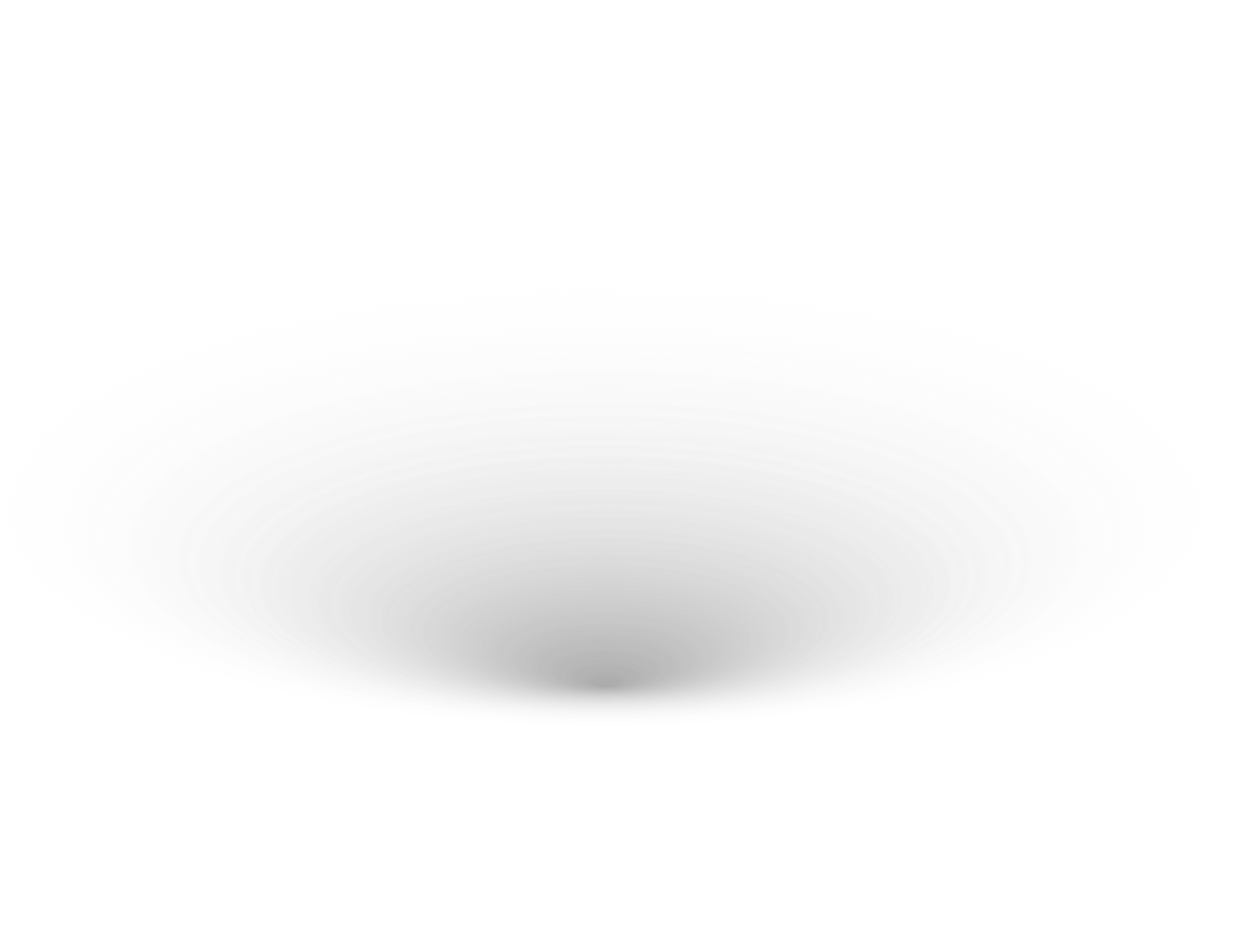 Gray oval-shaped object with concentric ring pattern against black background.