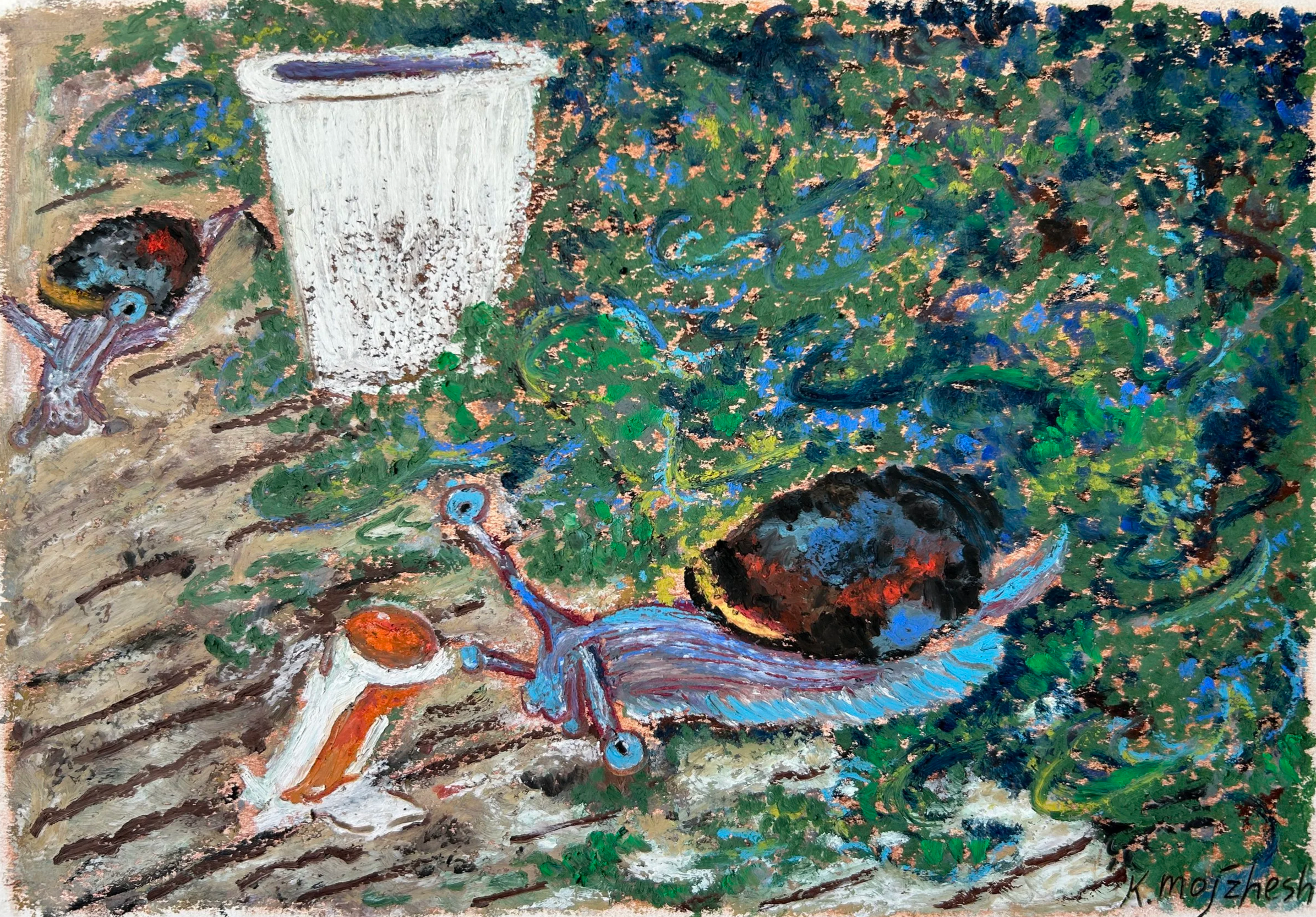  
   BREATHER 
   2025 
   Oil pastel on paper 
   29.7 × 21 cm  |  11.7 × 8.3 in 
  
 
