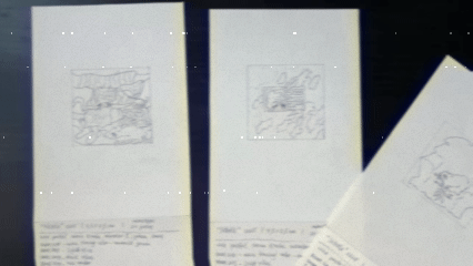 Shtetle VI monotype series moments and process by Keila Moizhesh