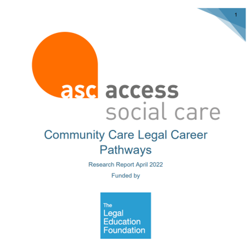 Community Care Legal Career Pathways Research Report 