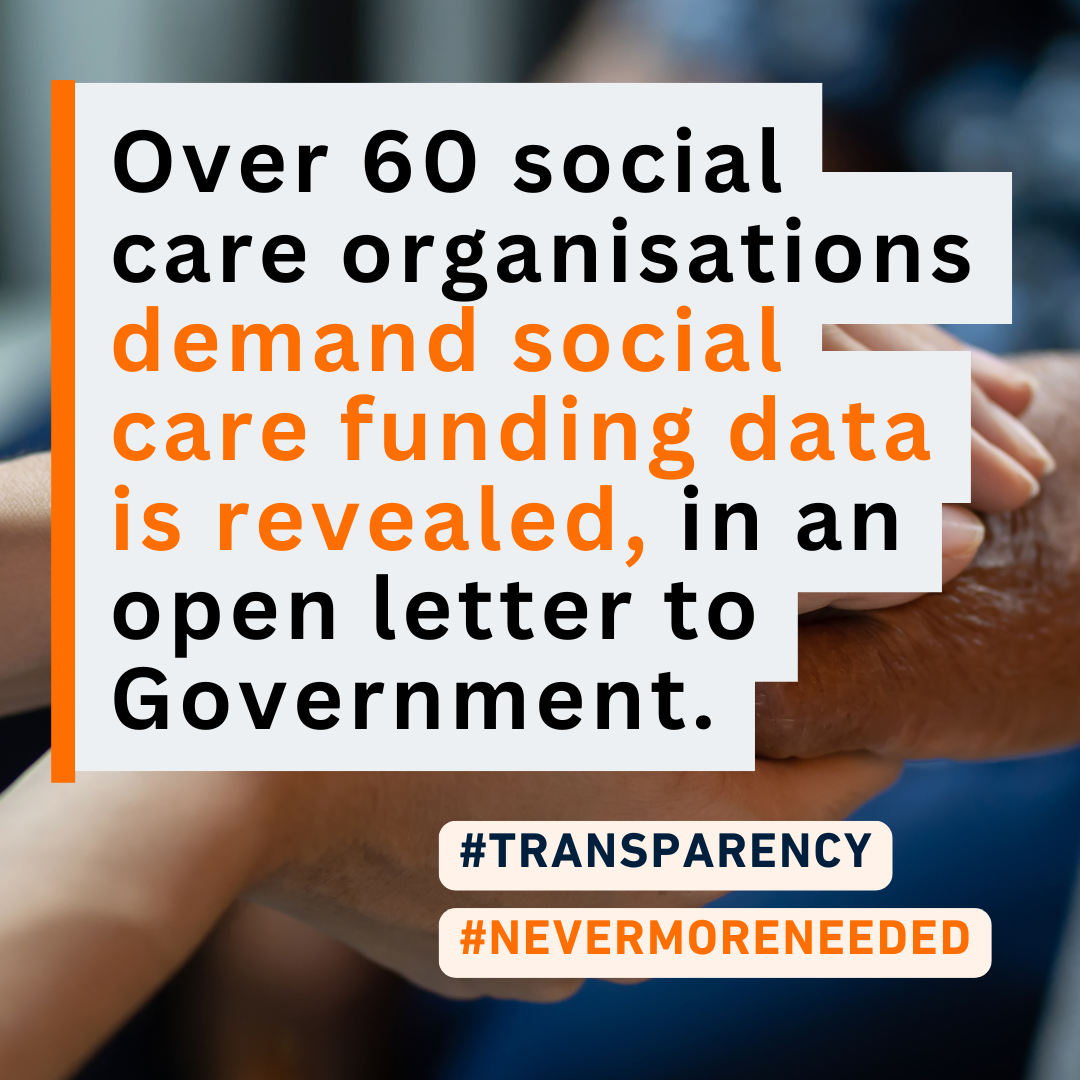 Over 60 organisations demand Government transparency for adult social care funding
