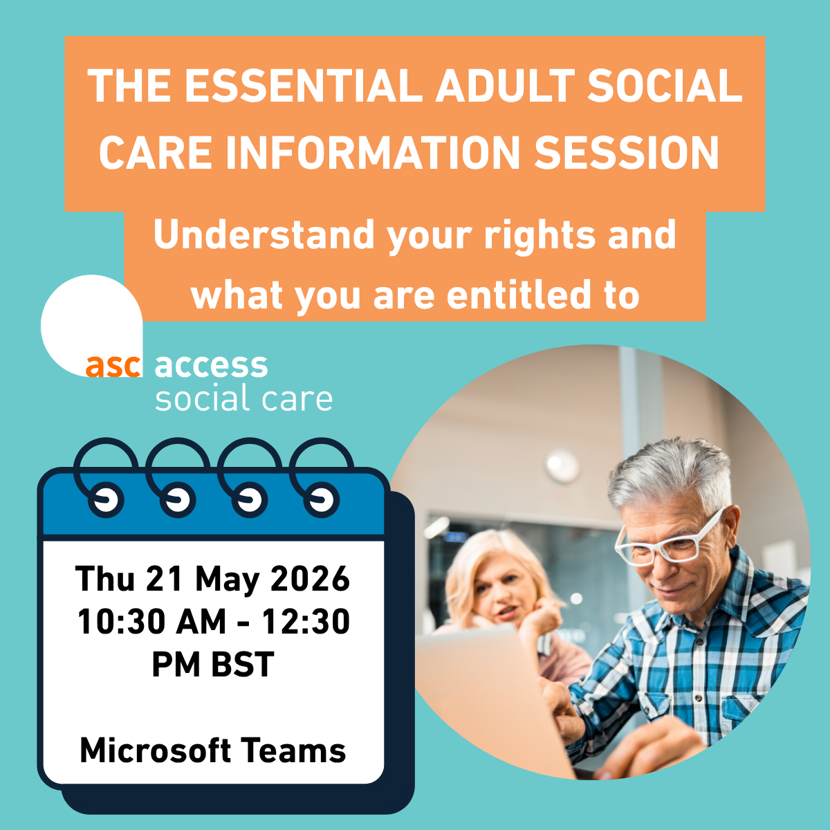 The essential adult social care information session: understand your rights and what you are entitled to
