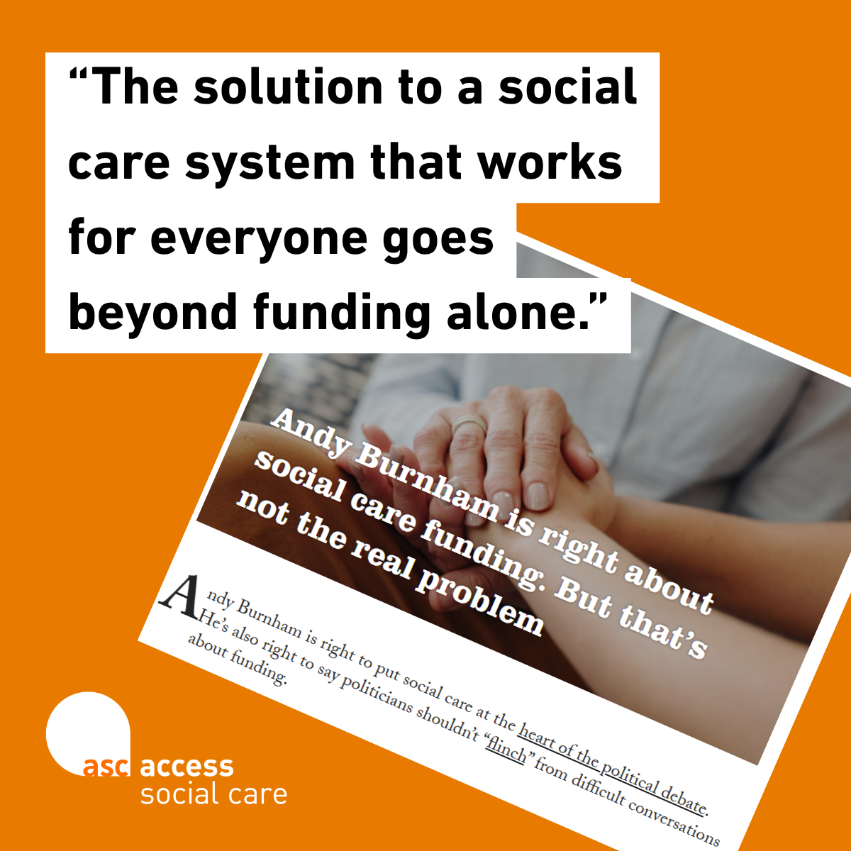 ‘Until we stop measuring success by how many people we can exclude, we’ll never build the system people deserve.’